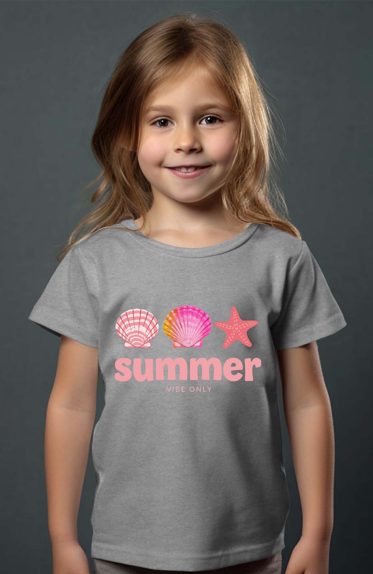 Großhändler I.A.L.D FRANCE - Sommer Muschel - Mädchen T-Shirt