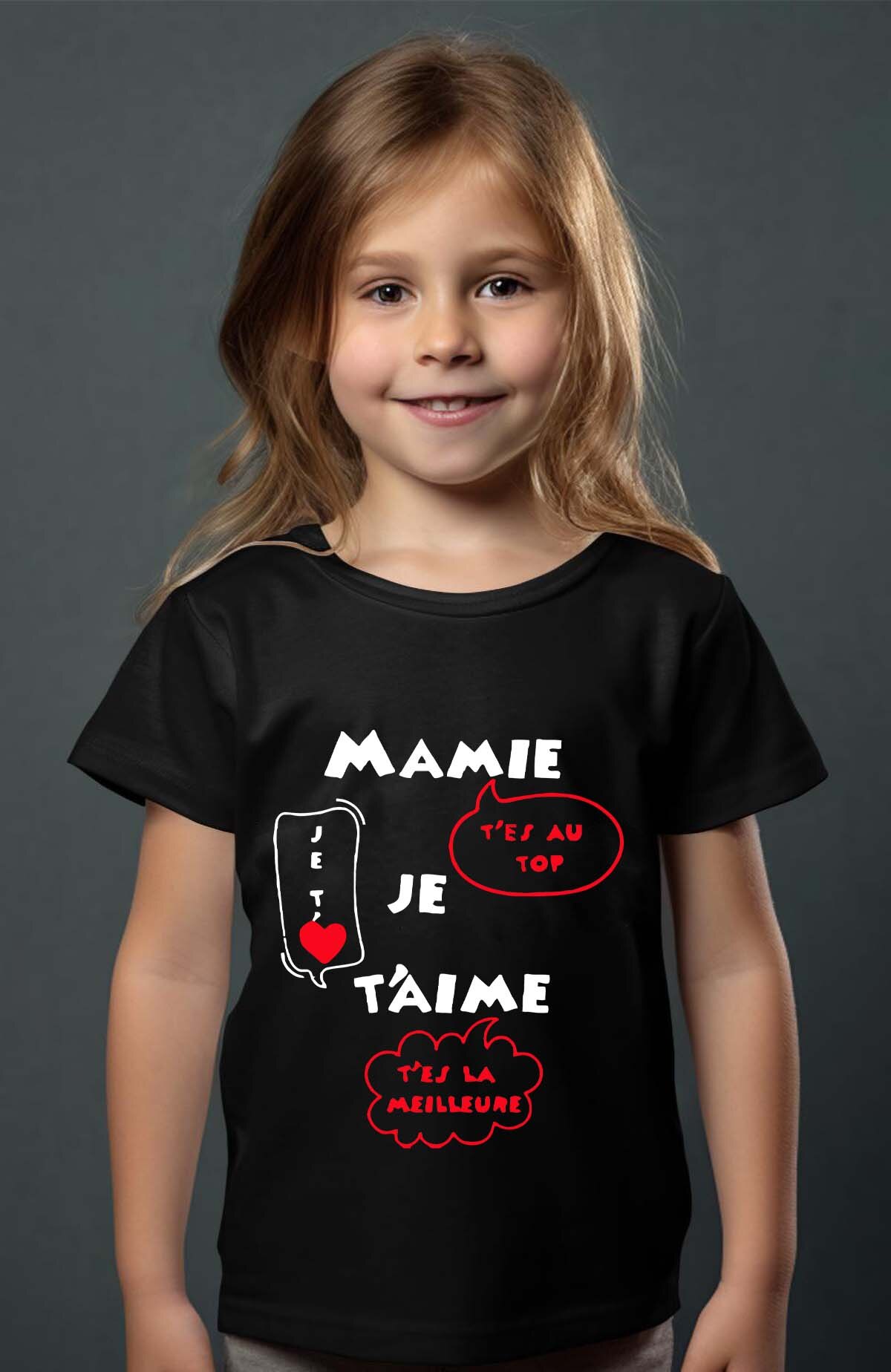 Grossiste I.A.L.D FRANCE - Mamie aime Meilleure - T-shirt Fille