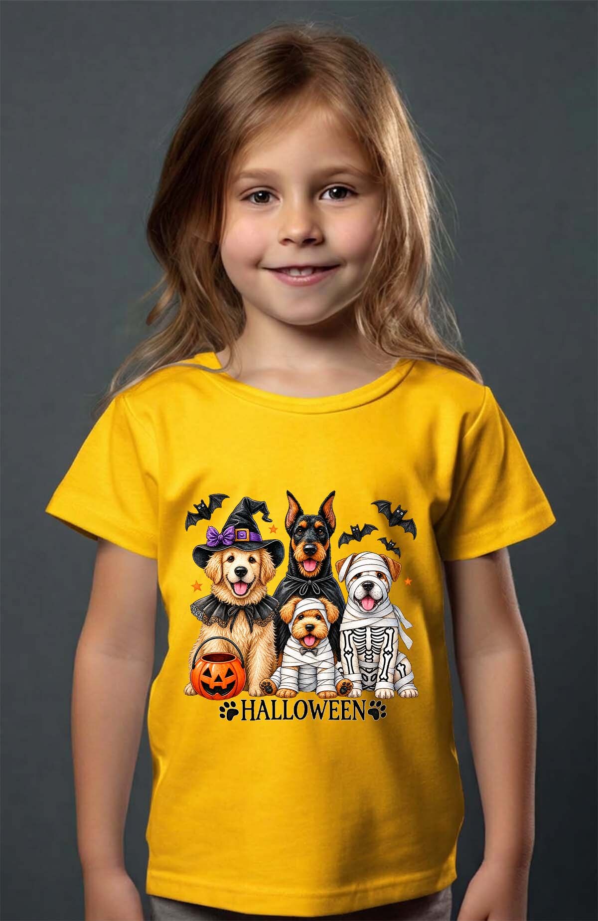 Mayorista I.A.L.D FRANCE - Perros halloween - Camiseta Niña