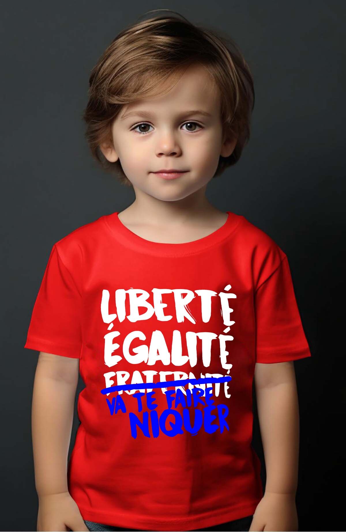 Grossista I.A.L.D FRANCE - Libertà Uguaglianza Fottiti H - Maglietta Ragazzo
