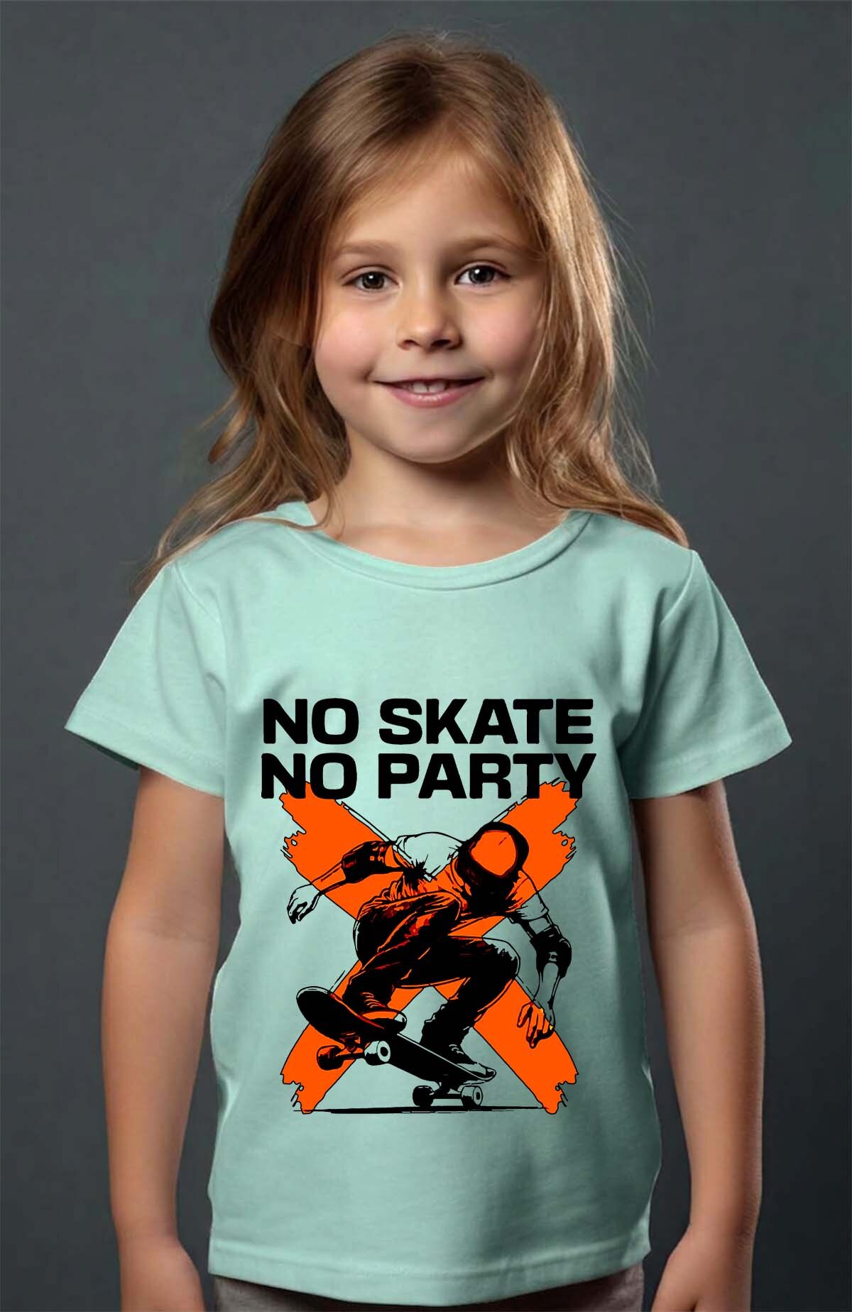 Großhändler I.A.L.D FRANCE - No Skate No Party - Mädchen T-Shirt