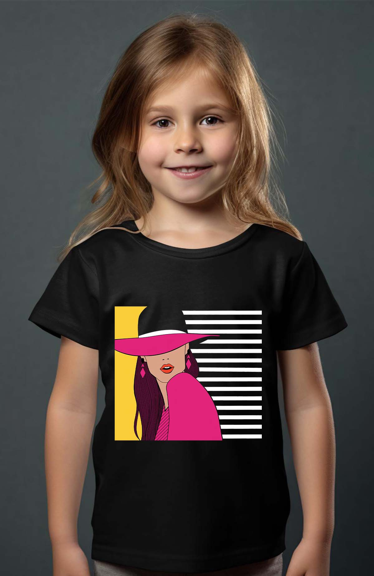 Grossiste I.A.L.D FRANCE - With hat Evol - T-shirt Fille