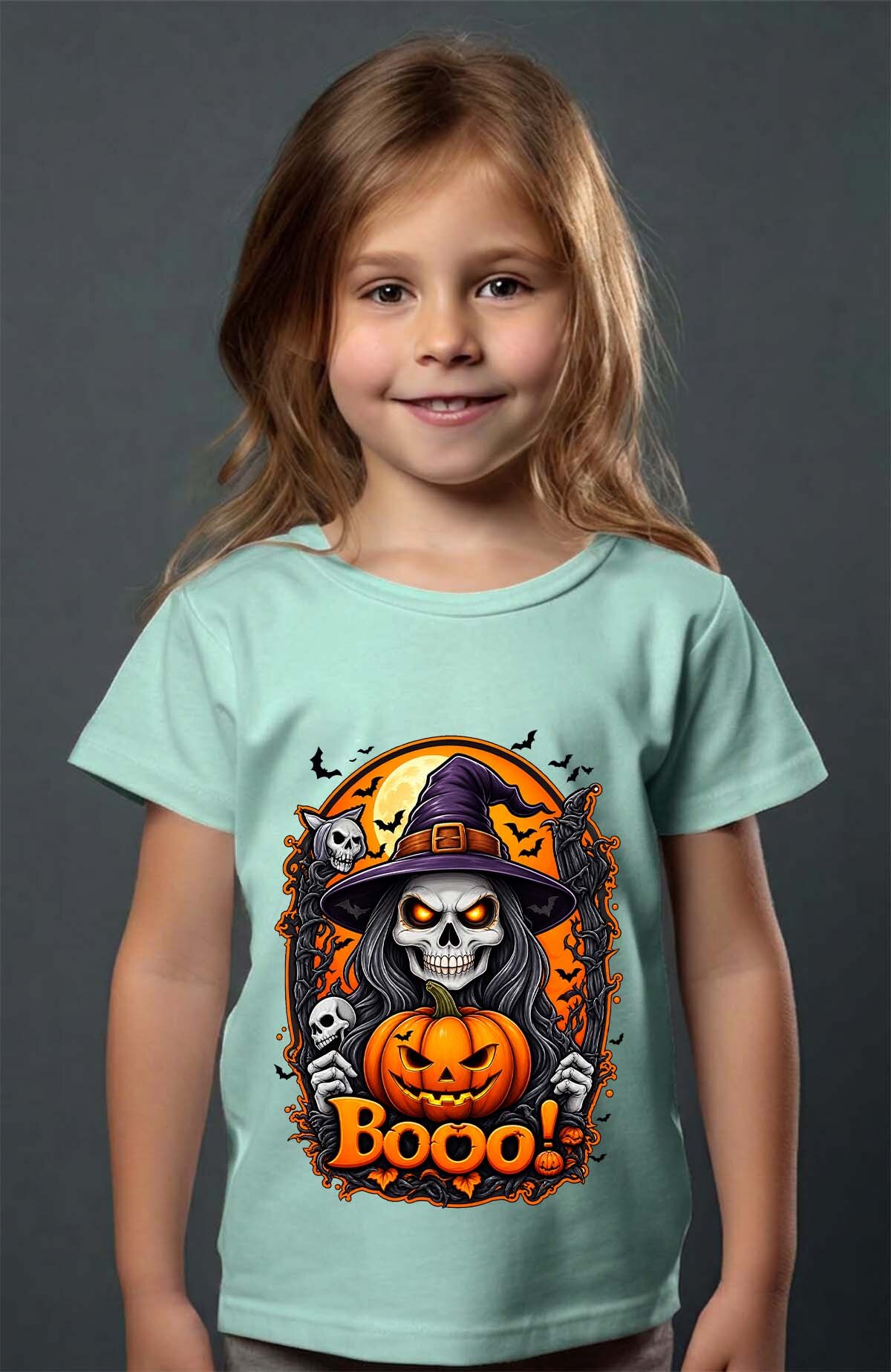 Grossiste I.A.L.D FRANCE - Boo witche halloween - T-shirt Fille