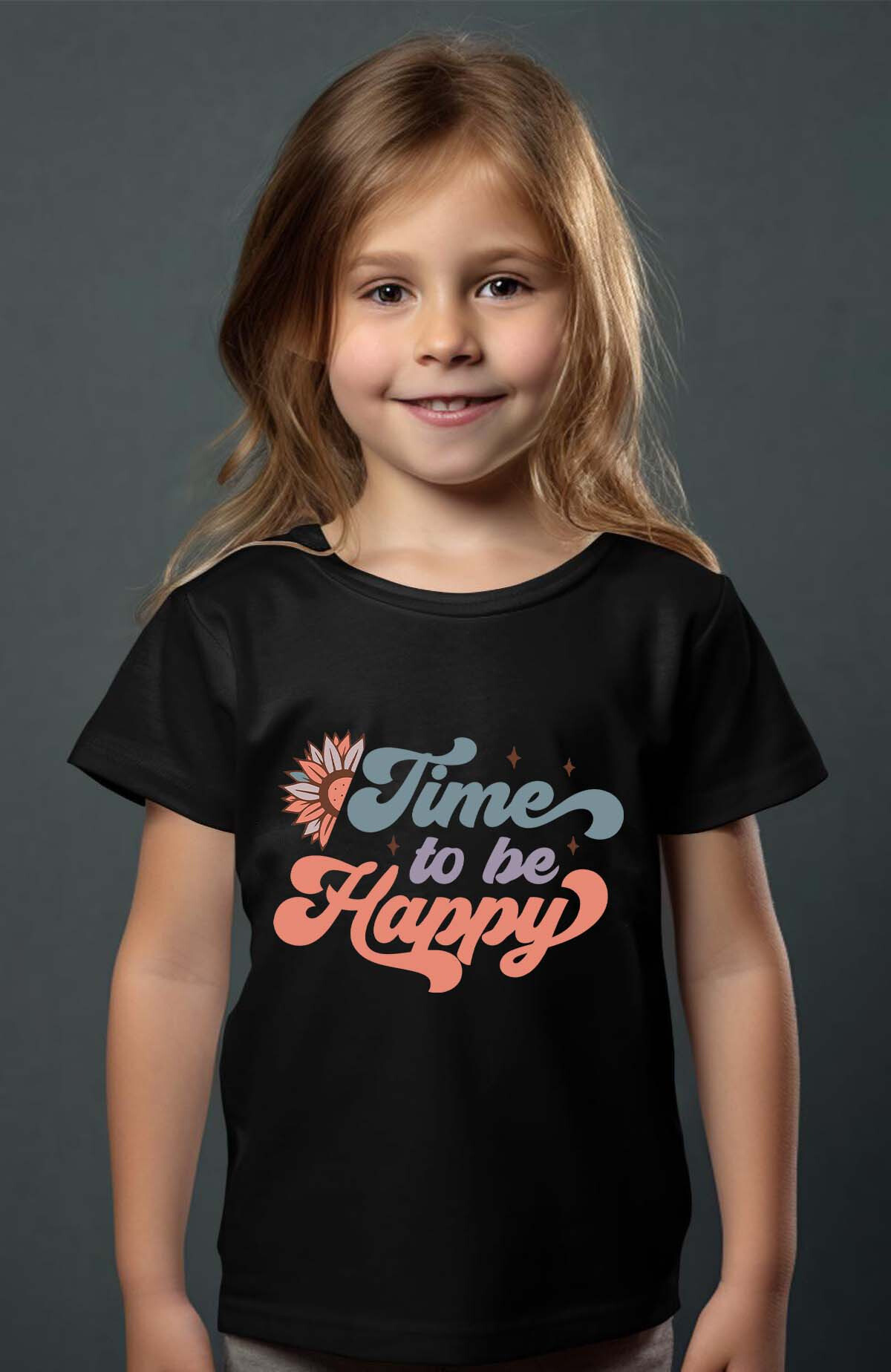 Großhändler I.A.L.D FRANCE - Zeit für Glück - Mädchen T-Shirt