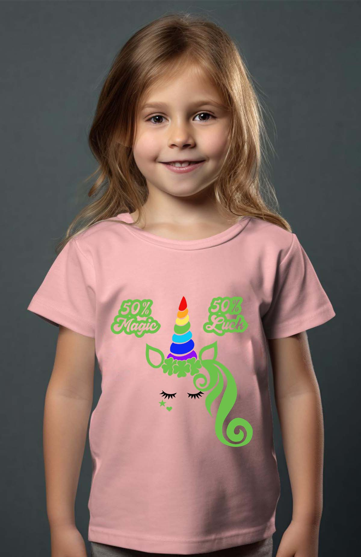 Mayorista I.A.L.D FRANCE - St Patricks Unicorn - Girl T -Shirt