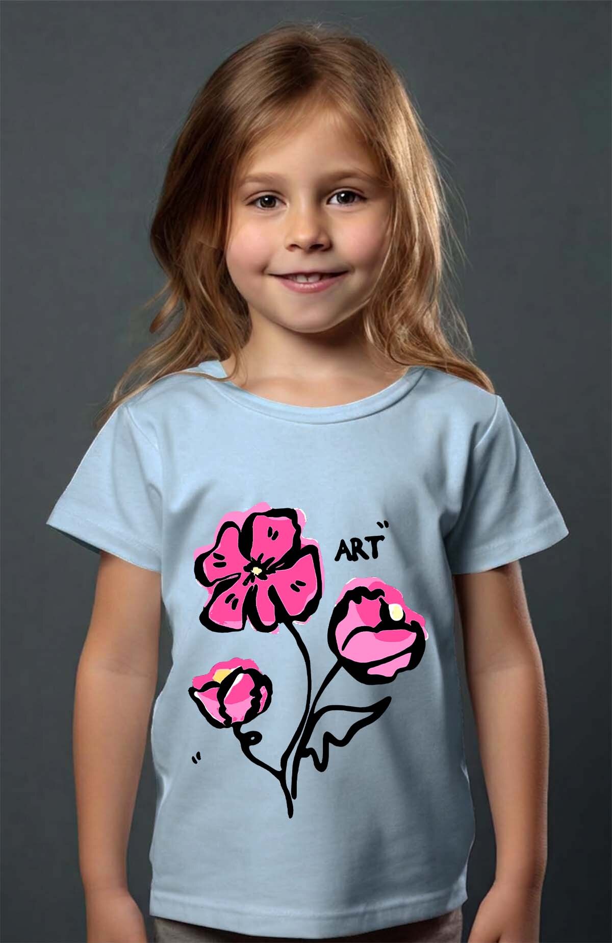 Großhändler I.A.L.D FRANCE - Flowr art 3k - Mädchen T-Shirt