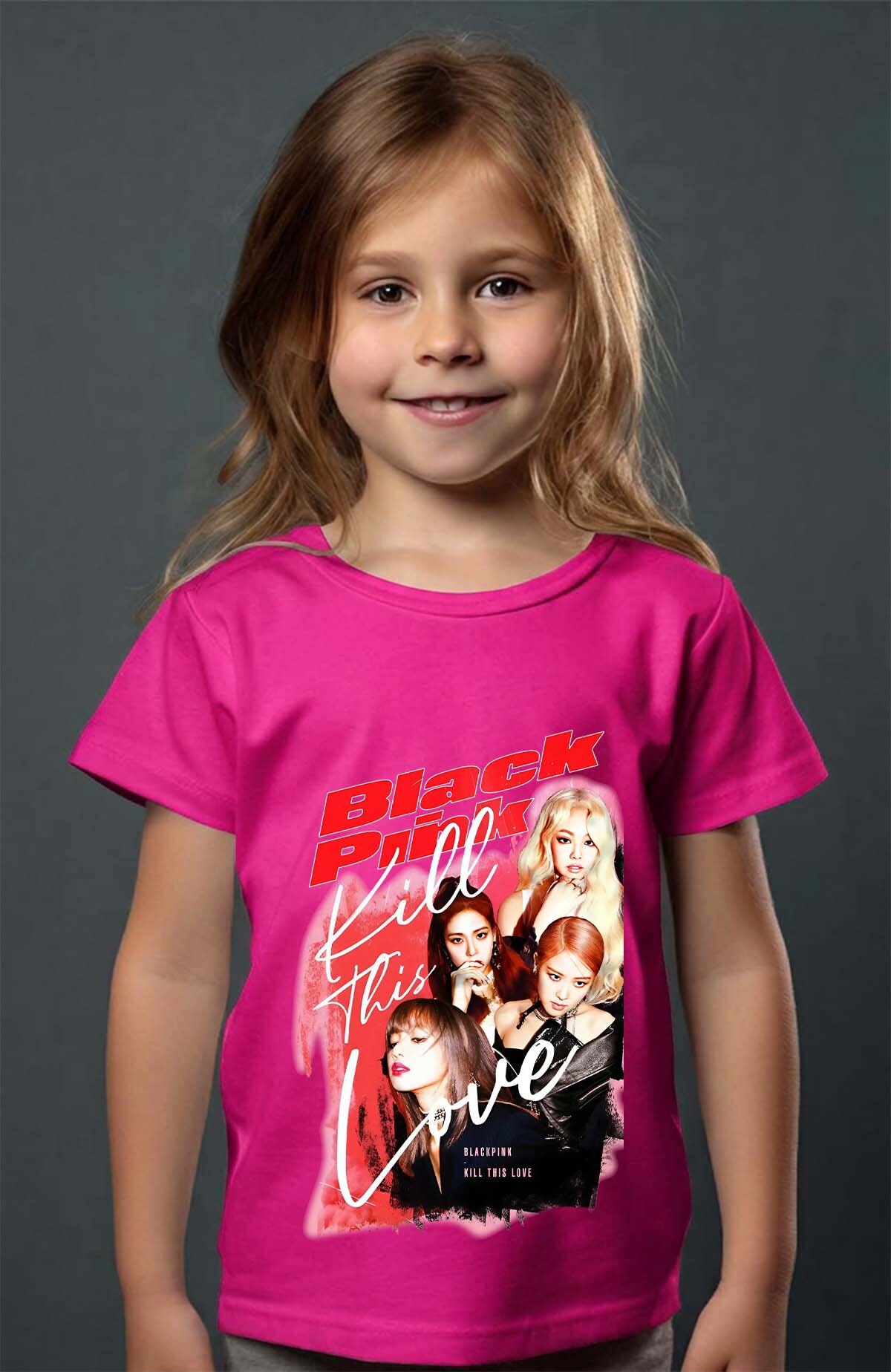Grossiste I.A.L.D FRANCE - Black pink Bootleg 02 - T-shirt Fille