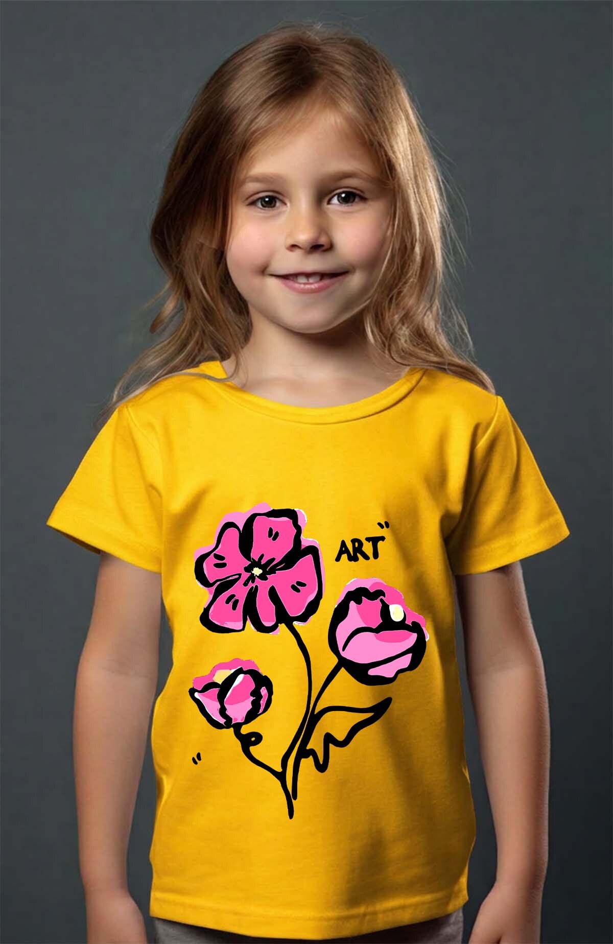 Großhändler I.A.L.D FRANCE - Flowr art 3k - Mädchen T-Shirt