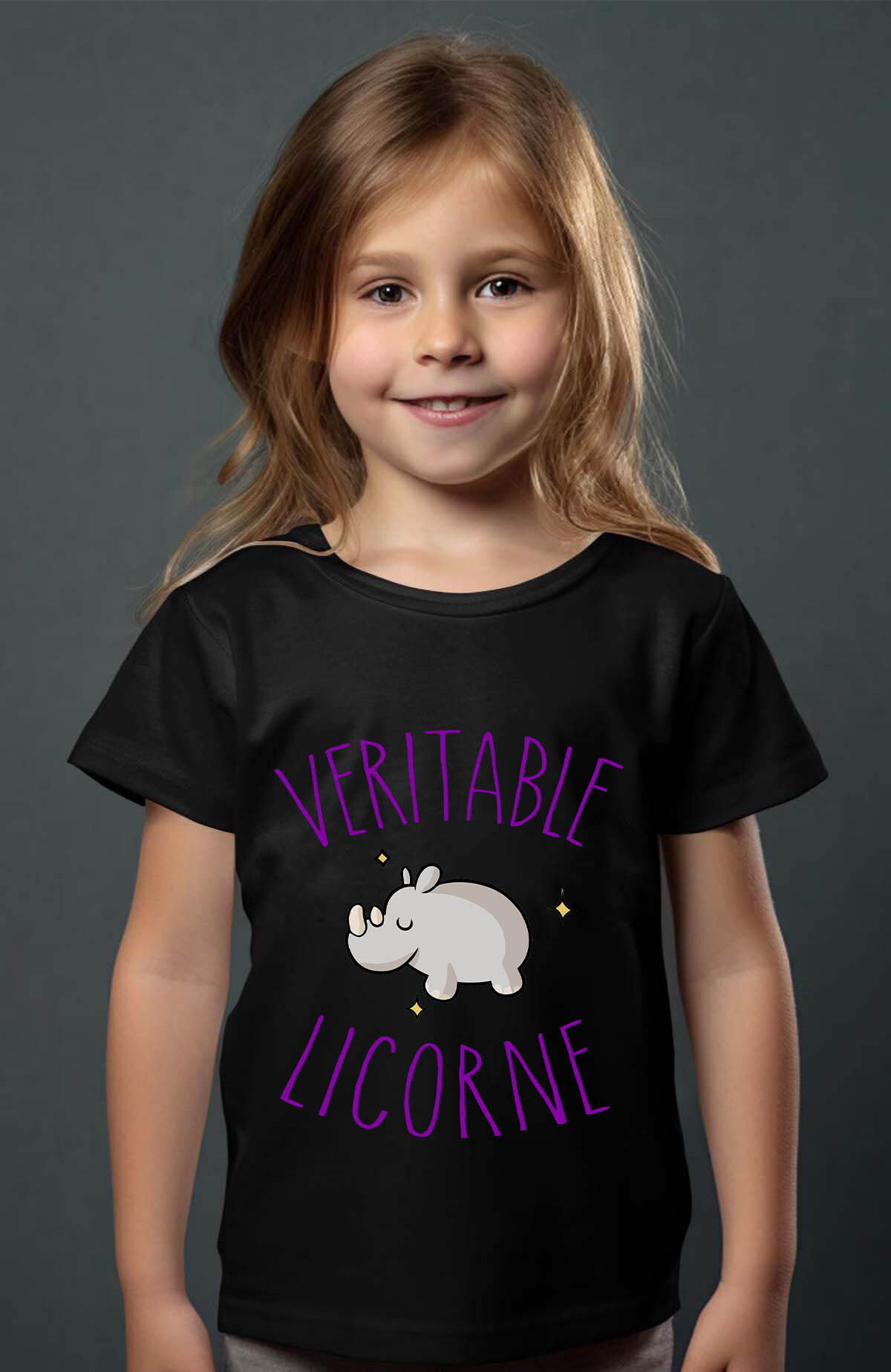 Grossiste I.A.L.D FRANCE - licorne hippo - T-shirt Fille