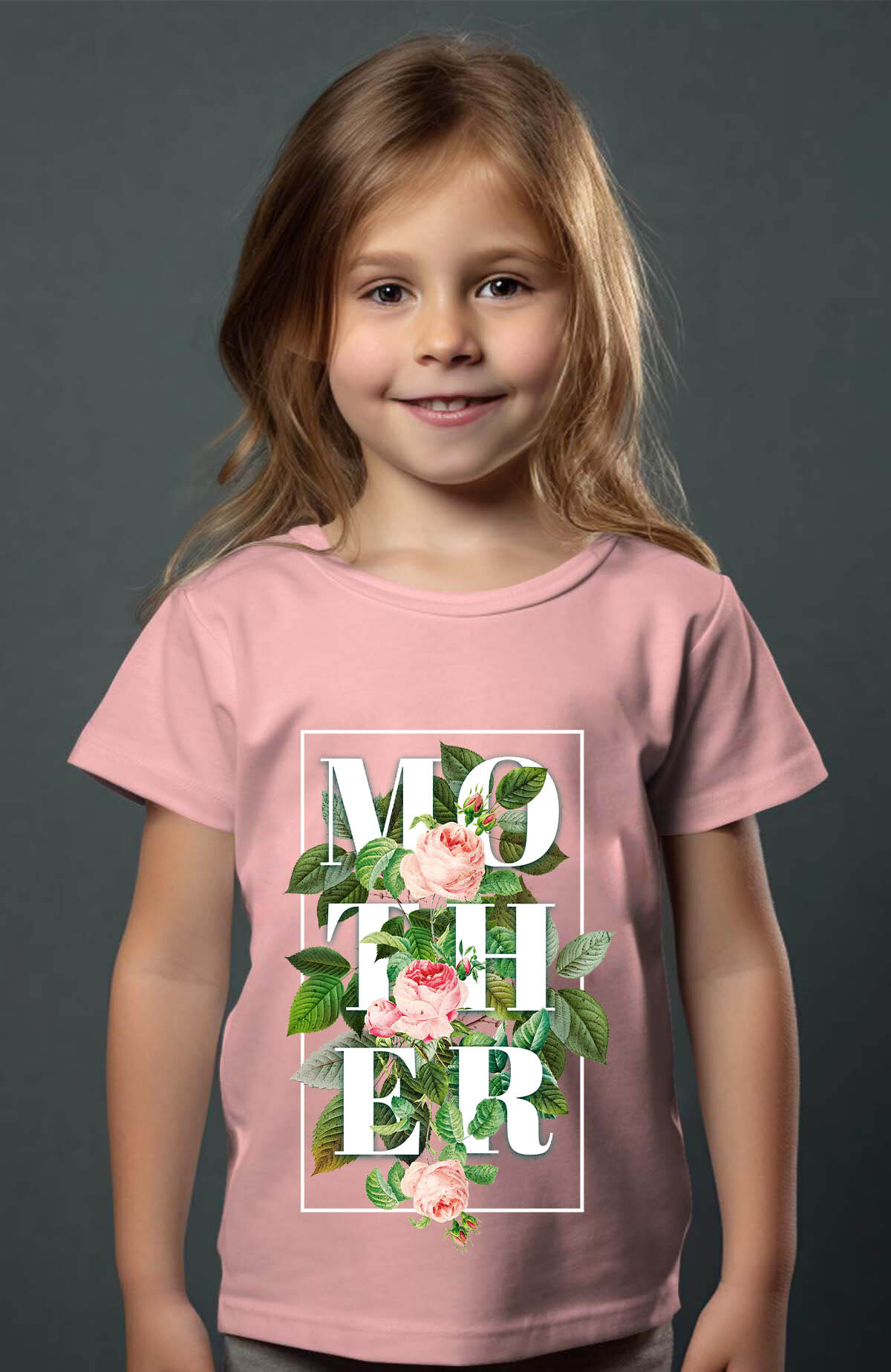 Großhändler I.A.L.D FRANCE - Mutter Rosen - Mädchen T -Shirt