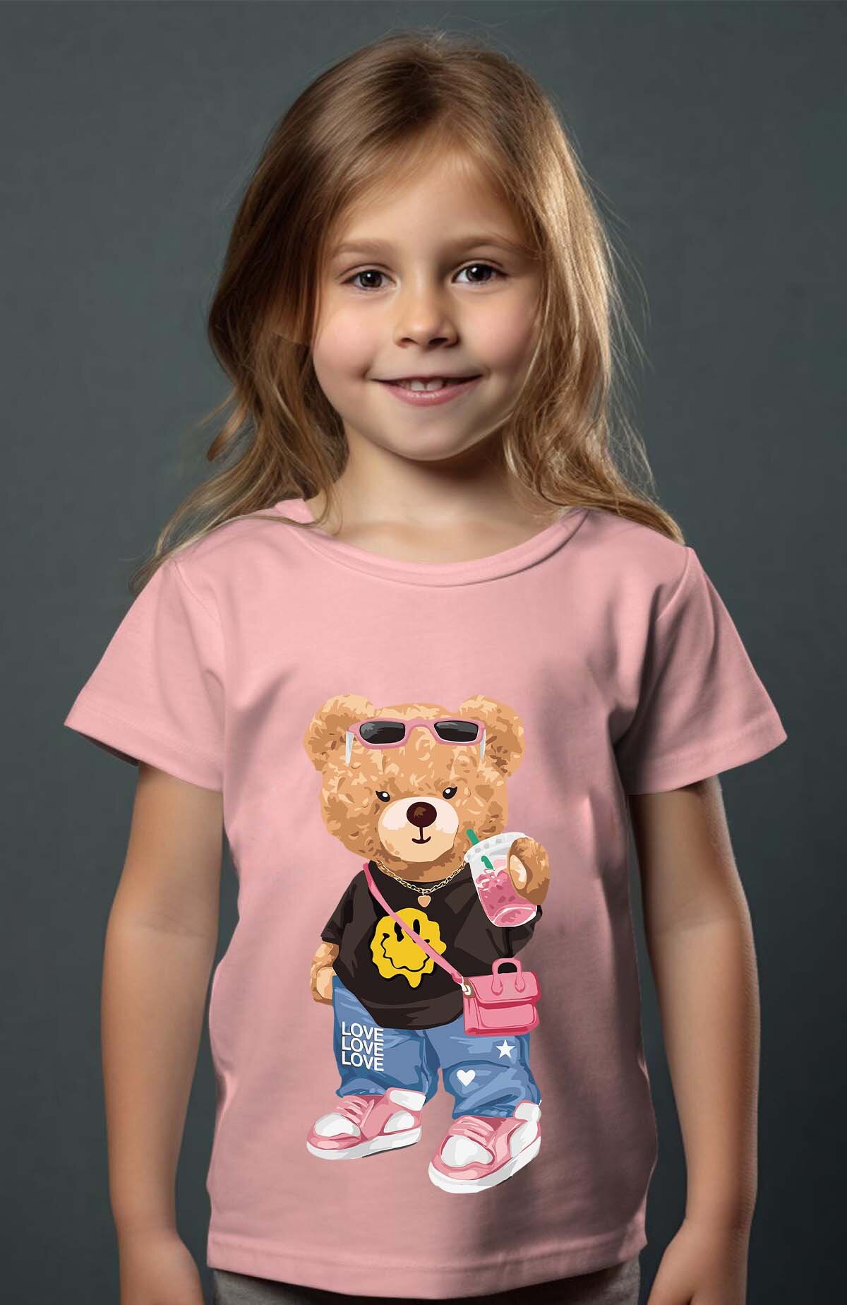 Grossiste I.A.L.D FRANCE - Smiley Bear - T-shirt Fille