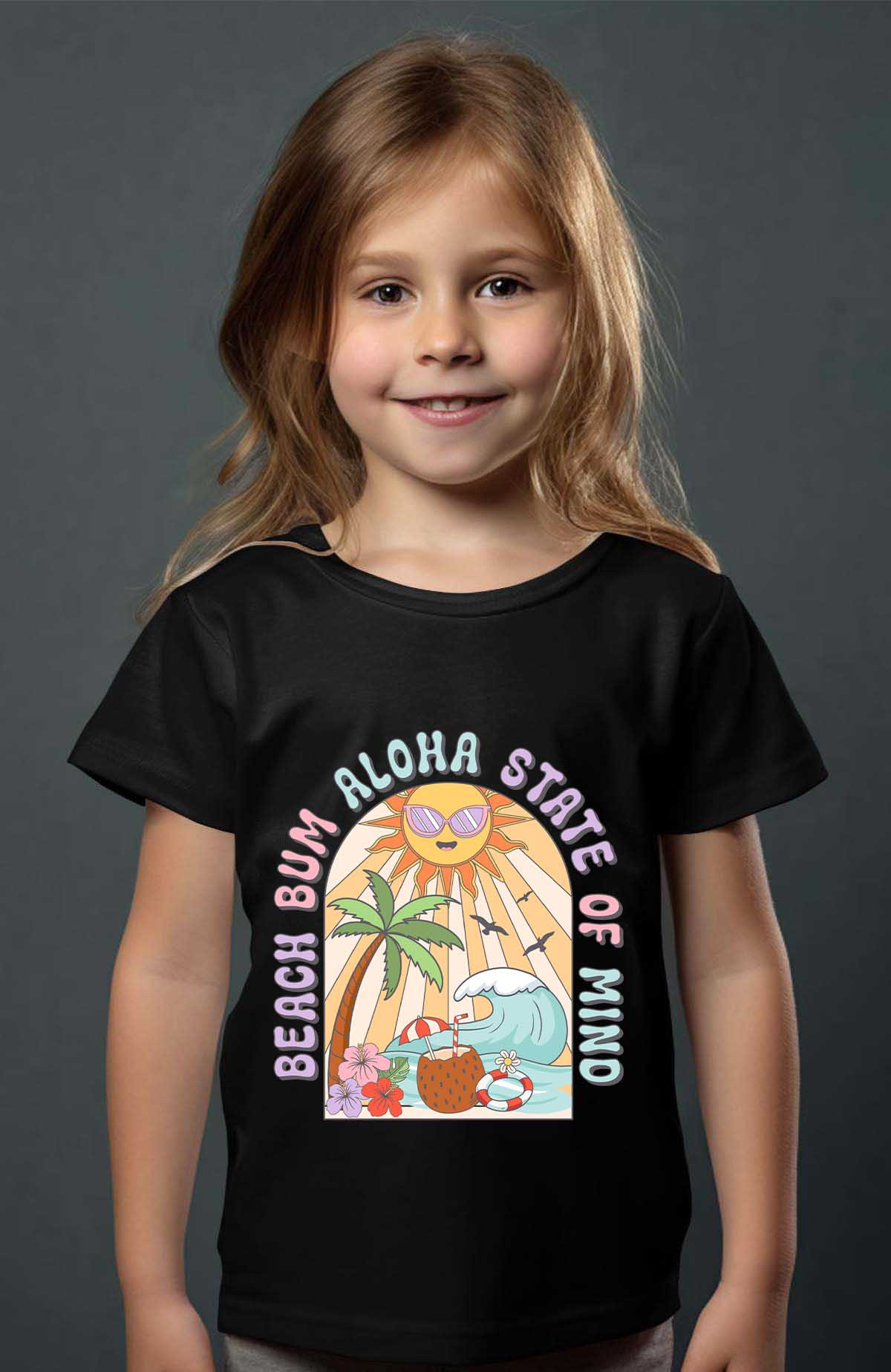 Grossista I.A.L.D FRANCE - Beach bum aloha - Maglietta da ragazza