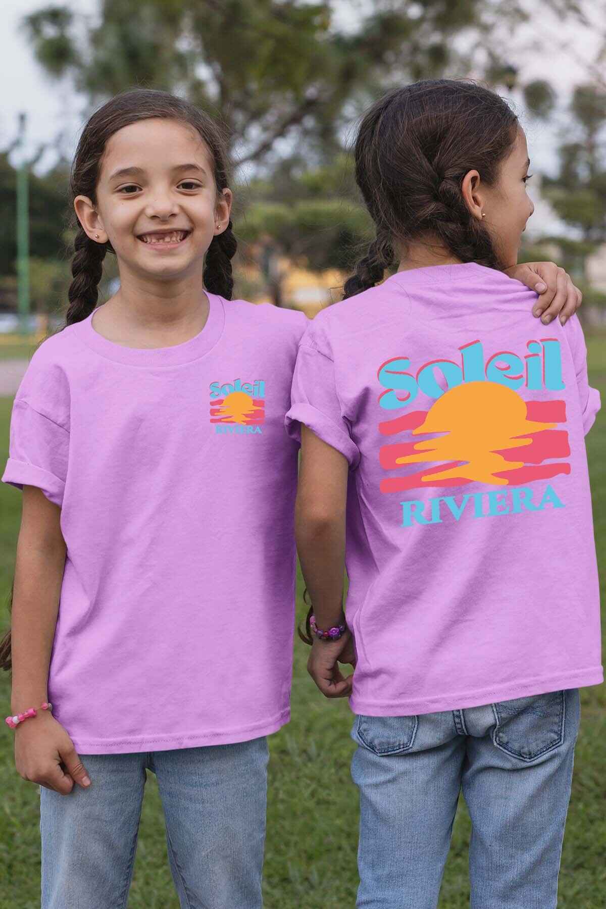 Grossiste I.A.L.D FRANCE - Soleil Riviera Bleu - T-shirt Fille