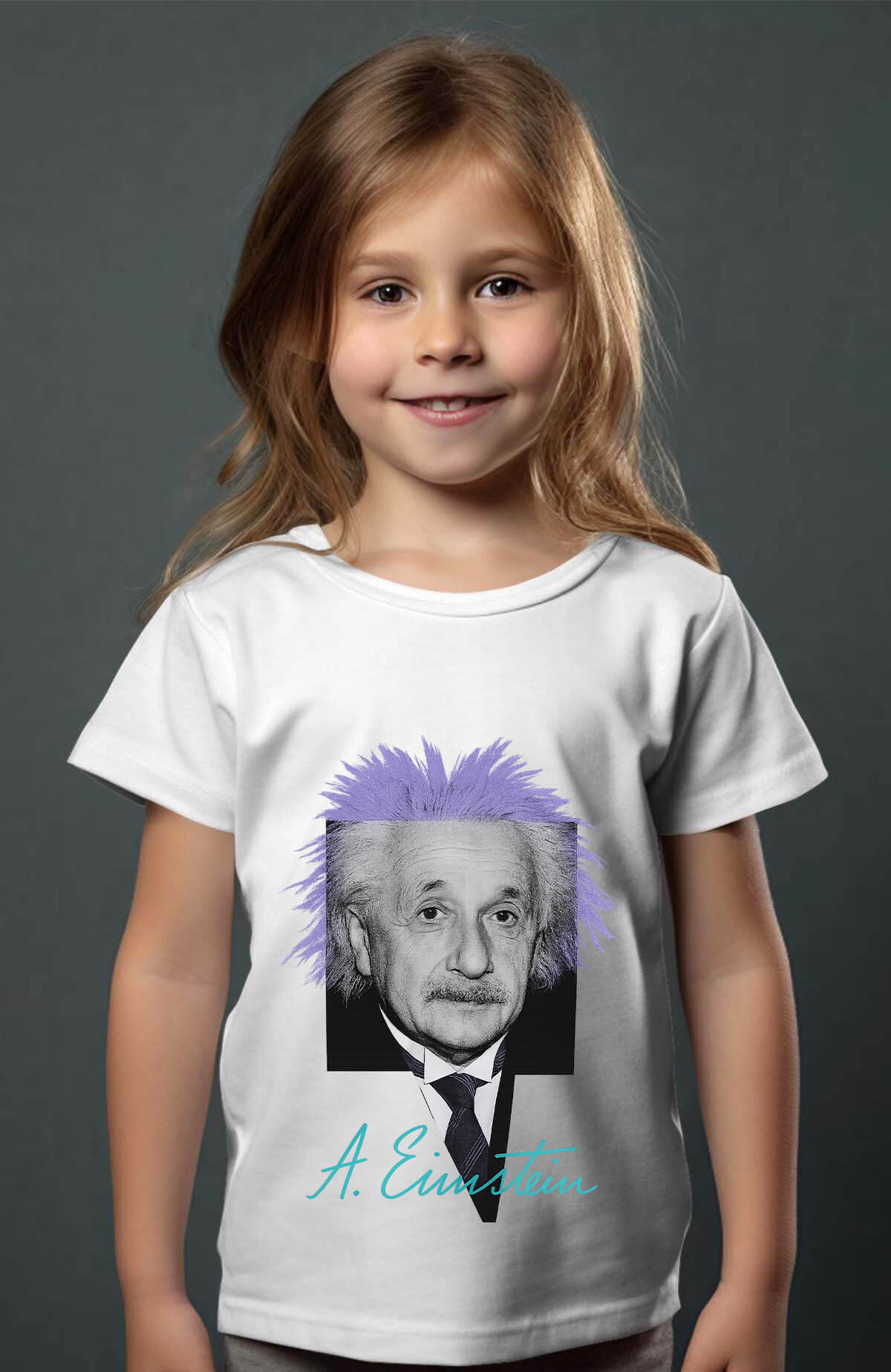 Großhändler I.A.L.D FRANCE - Einstein Veilchen - Mädchen T -Shirt