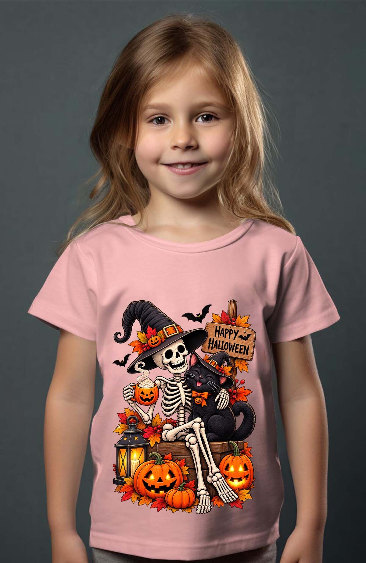 Grossiste I.A.L.D FRANCE - Happy halloween - T-shirt Fille
