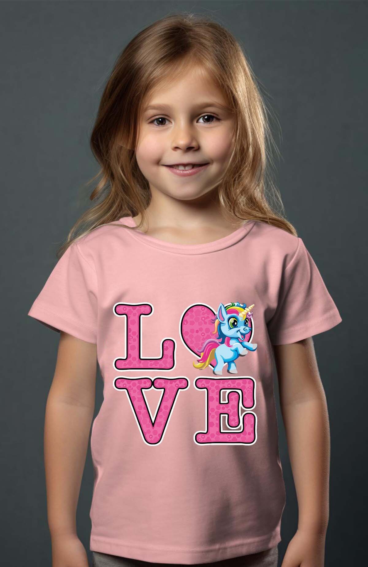 Wholesaler I.A.L.D FRANCE - Love unicorne - Tee Girl
