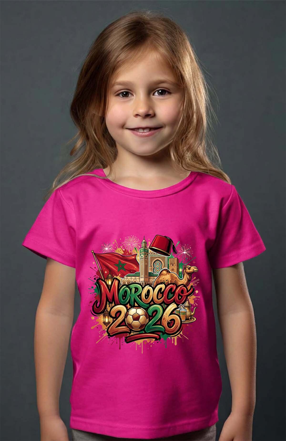 Grossiste I.A.L.D FRANCE - Cdm26 Morocco - T-shirt Fille