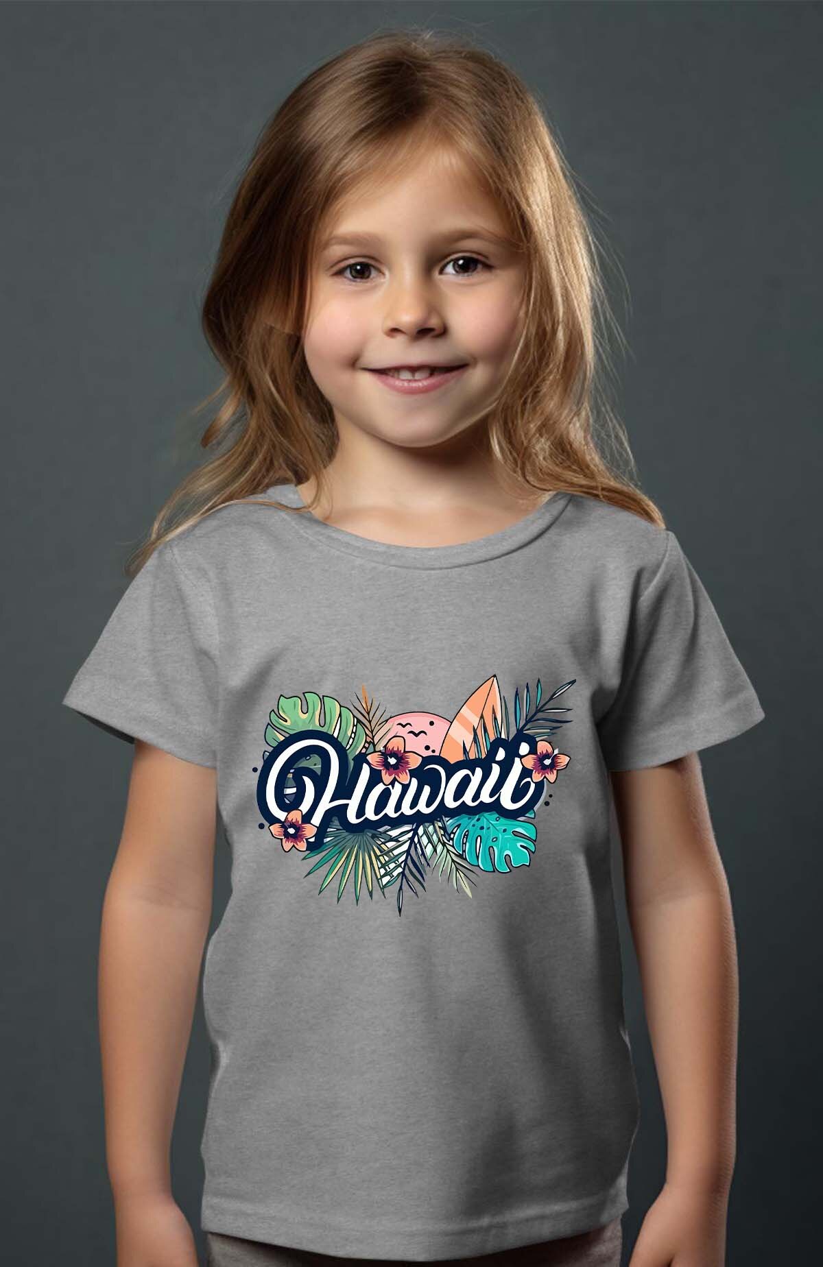 Großhändler I.A.L.D FRANCE - Hawaii Tropen - Mädchen T-Shirt
