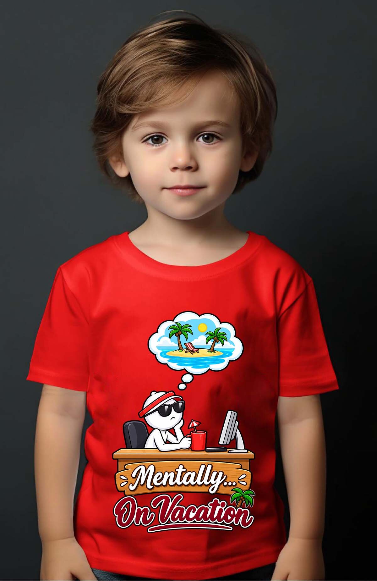 Mayorista I.A.L.D FRANCE - Mentalmente de vacaciones - Camiseta Niño