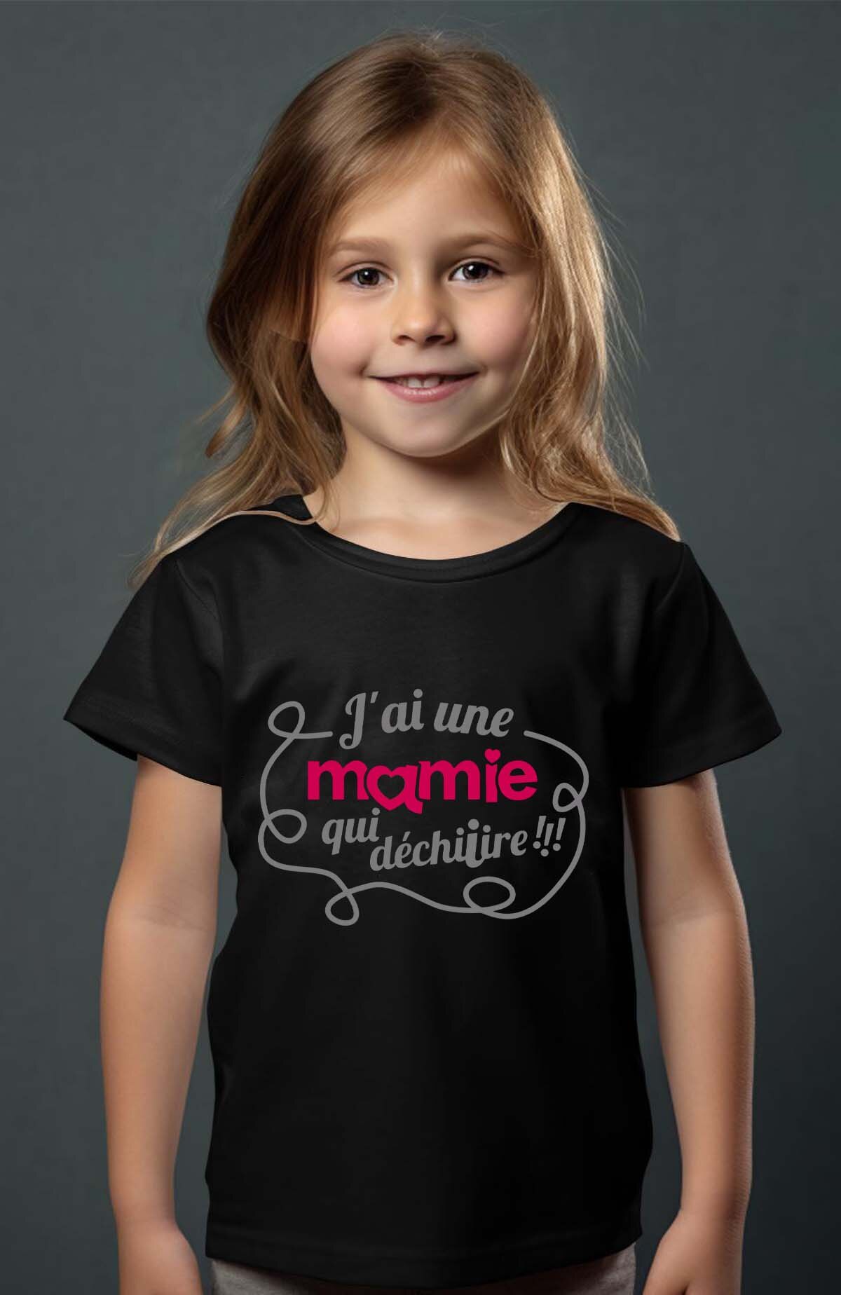 Grossiste I.A.L.D FRANCE - Une mamie ki déchire - T-shirt Fille