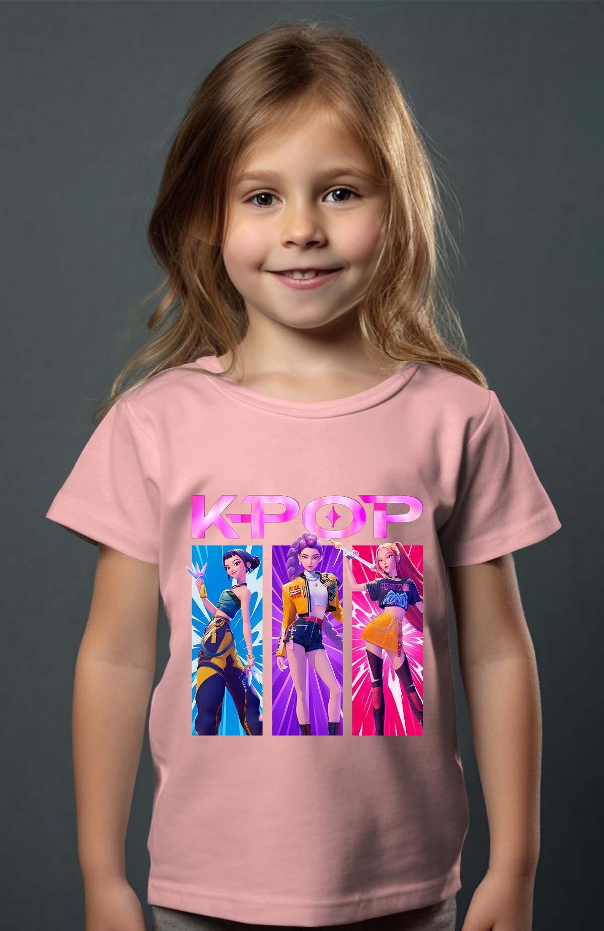 Mayorista I.A.L.D FRANCE - Trío Kpop Rosa - Camiseta Niña