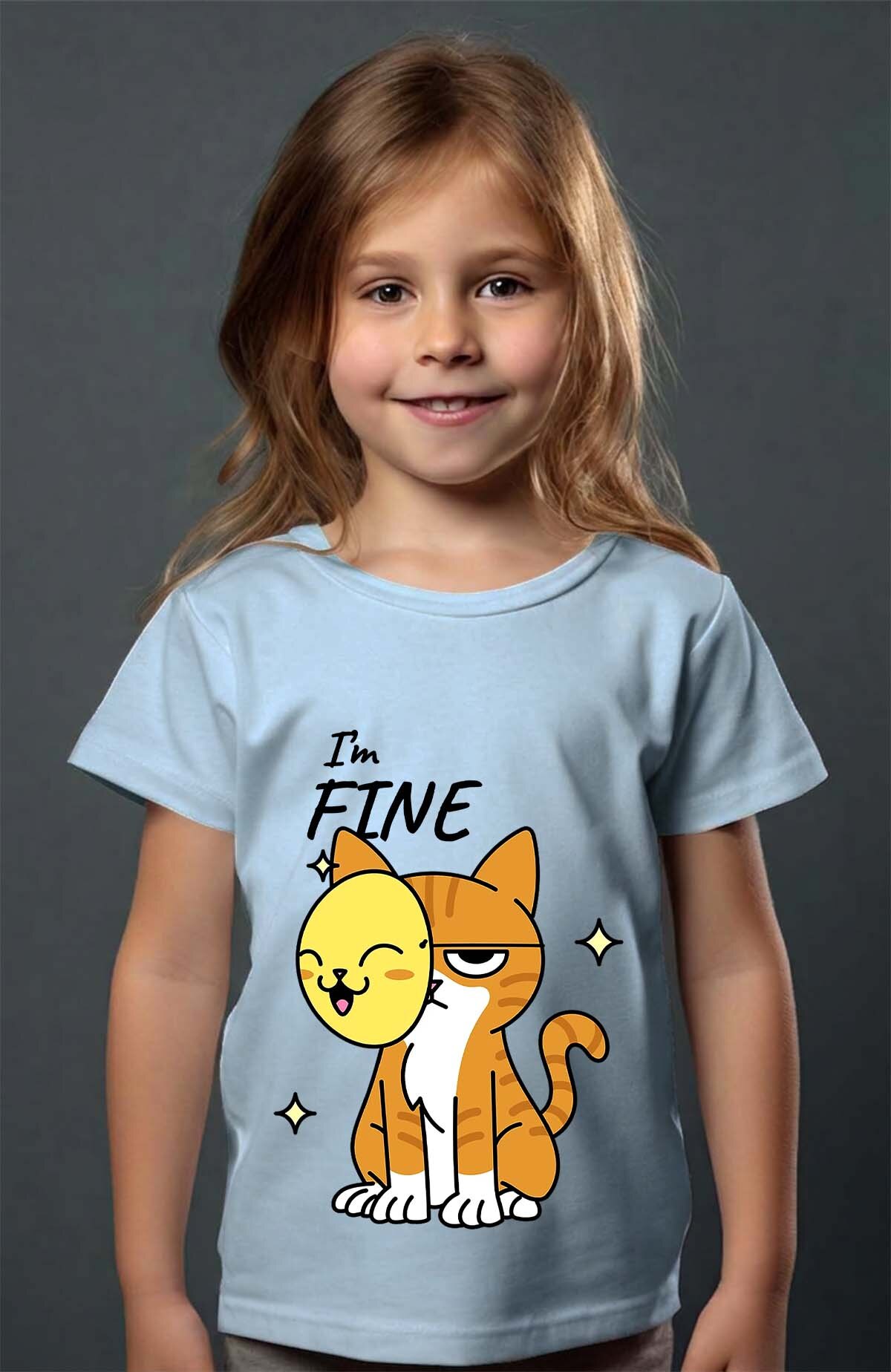 Grossiste I.A.L.D FRANCE - Im fine cat - T-shirt Fille