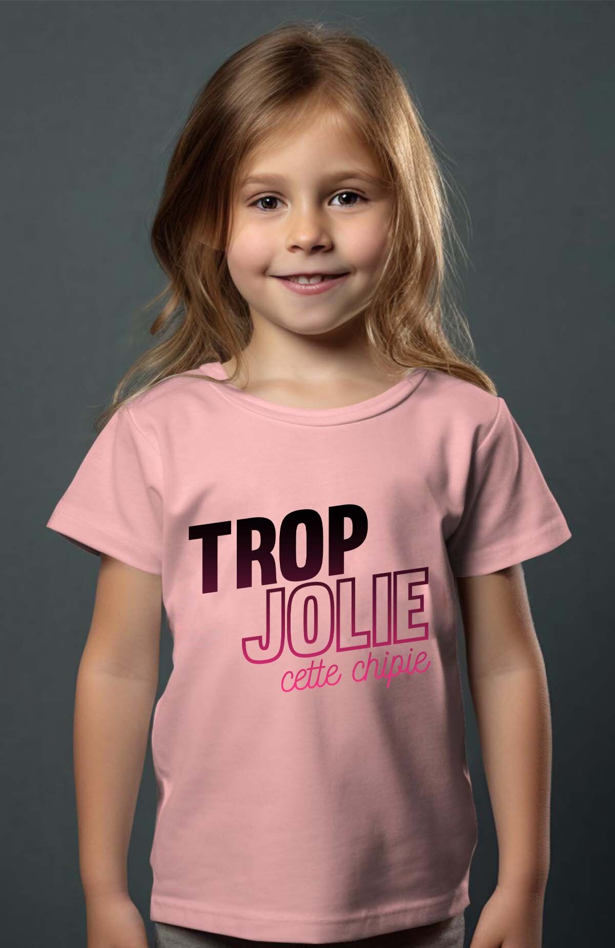 Großhändler I.A.L.D FRANCE - Zu süßes freches Mädchen - Mädchen T-Shirt