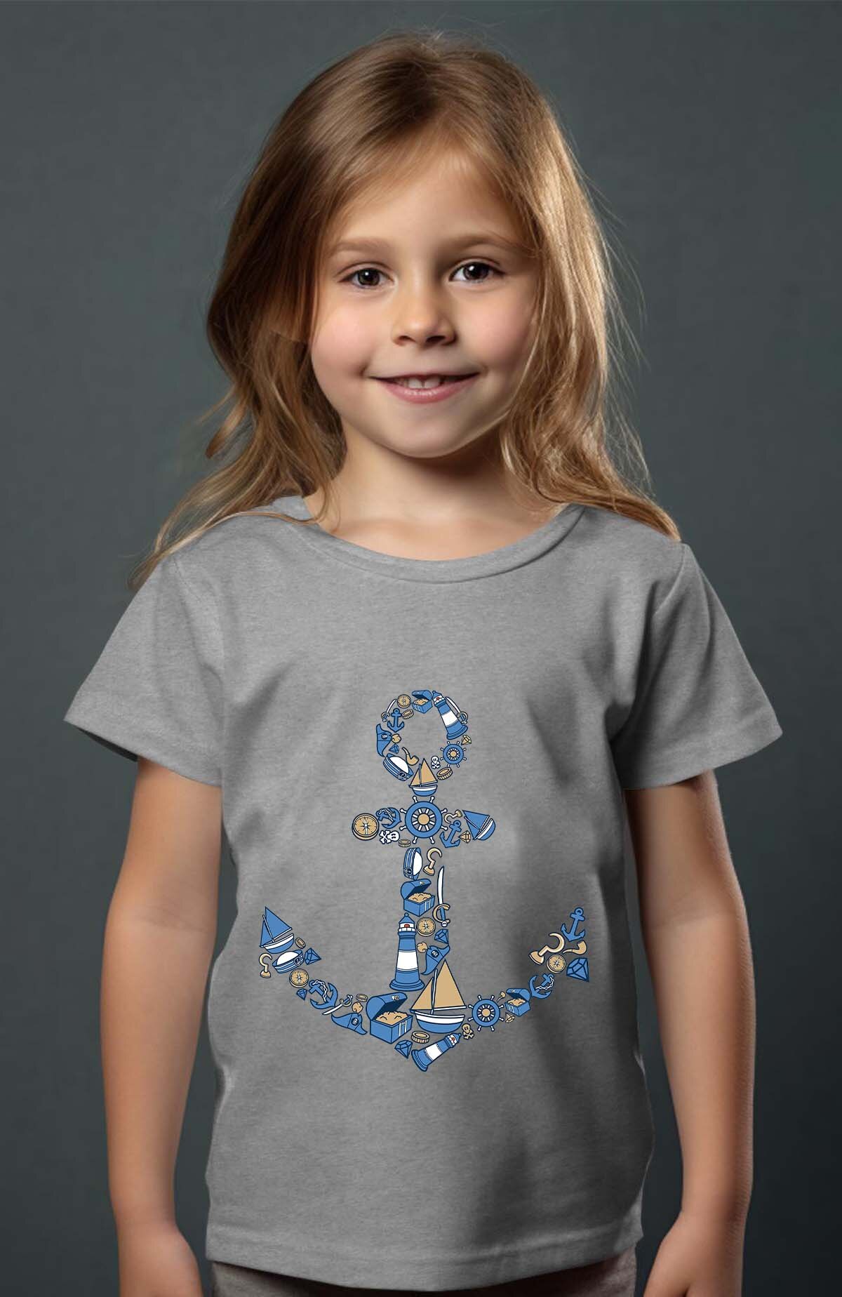 Großhändler I.A.L.D FRANCE - Anker Multi - Mädchen T-Shirt