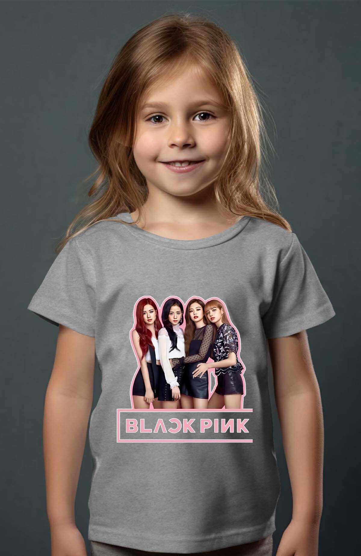 Grossiste I.A.L.D FRANCE - Black pink Girls fun - T-shirt Fille