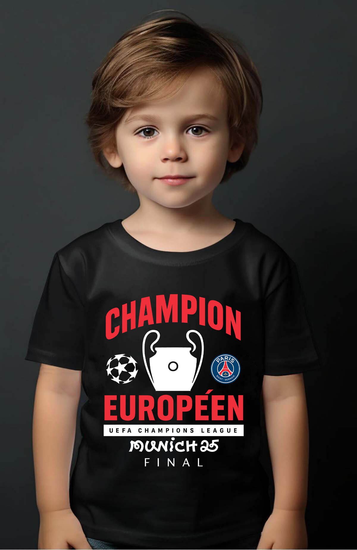 Mayorista I.A.L.D FRANCE - Campeón Europeo Psg - Camiseta de niño