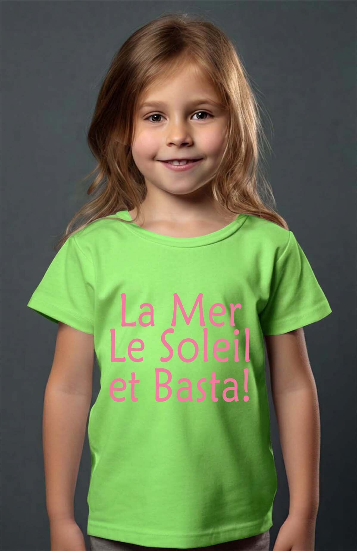 Grossiste I.A.L.D FRANCE - La mer soleil basta - T-shirt Fille
