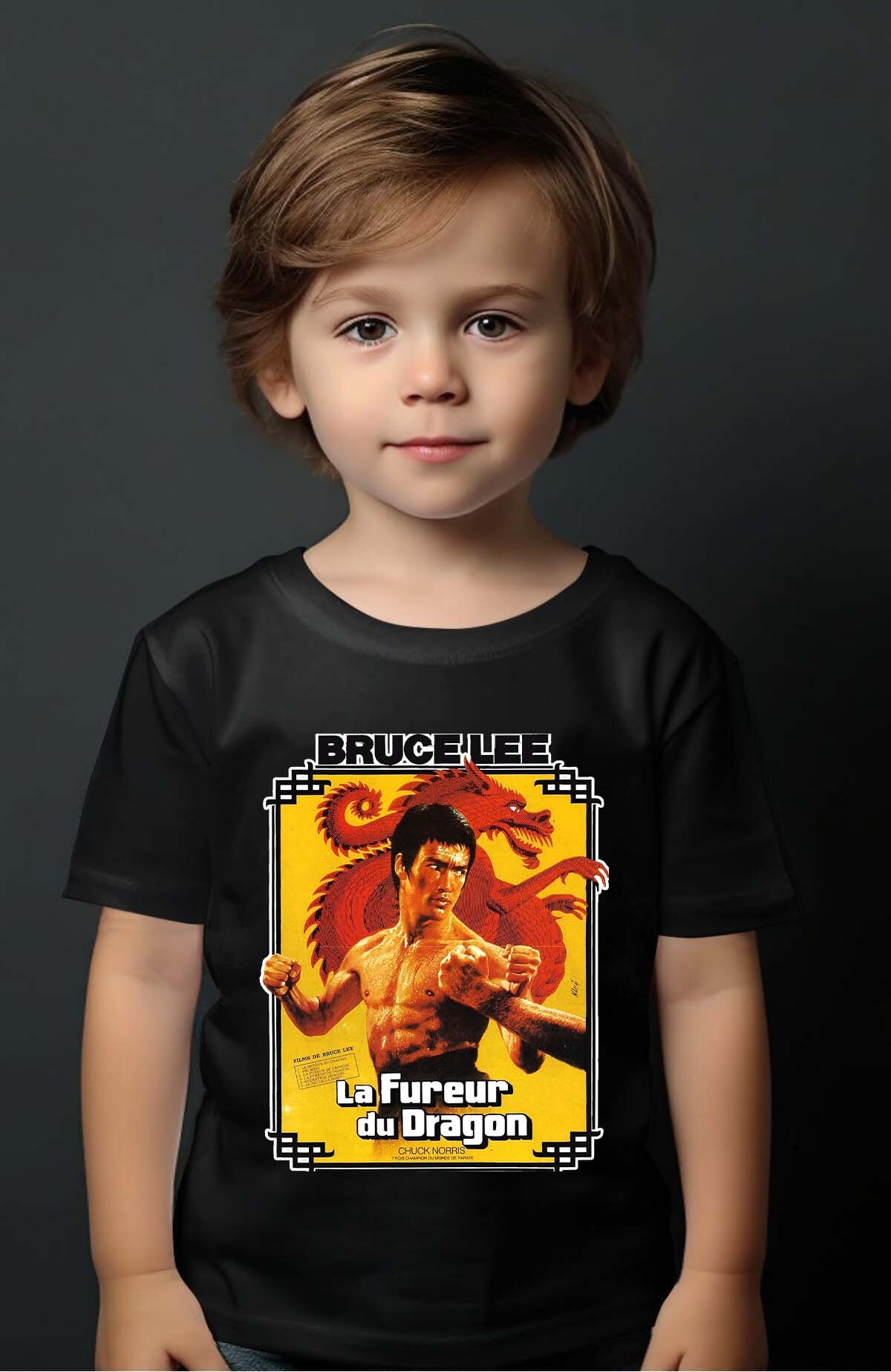 Grossiste I.A.L.D FRANCE - Dragon Spirit bruc lee - T-shirt Garçon