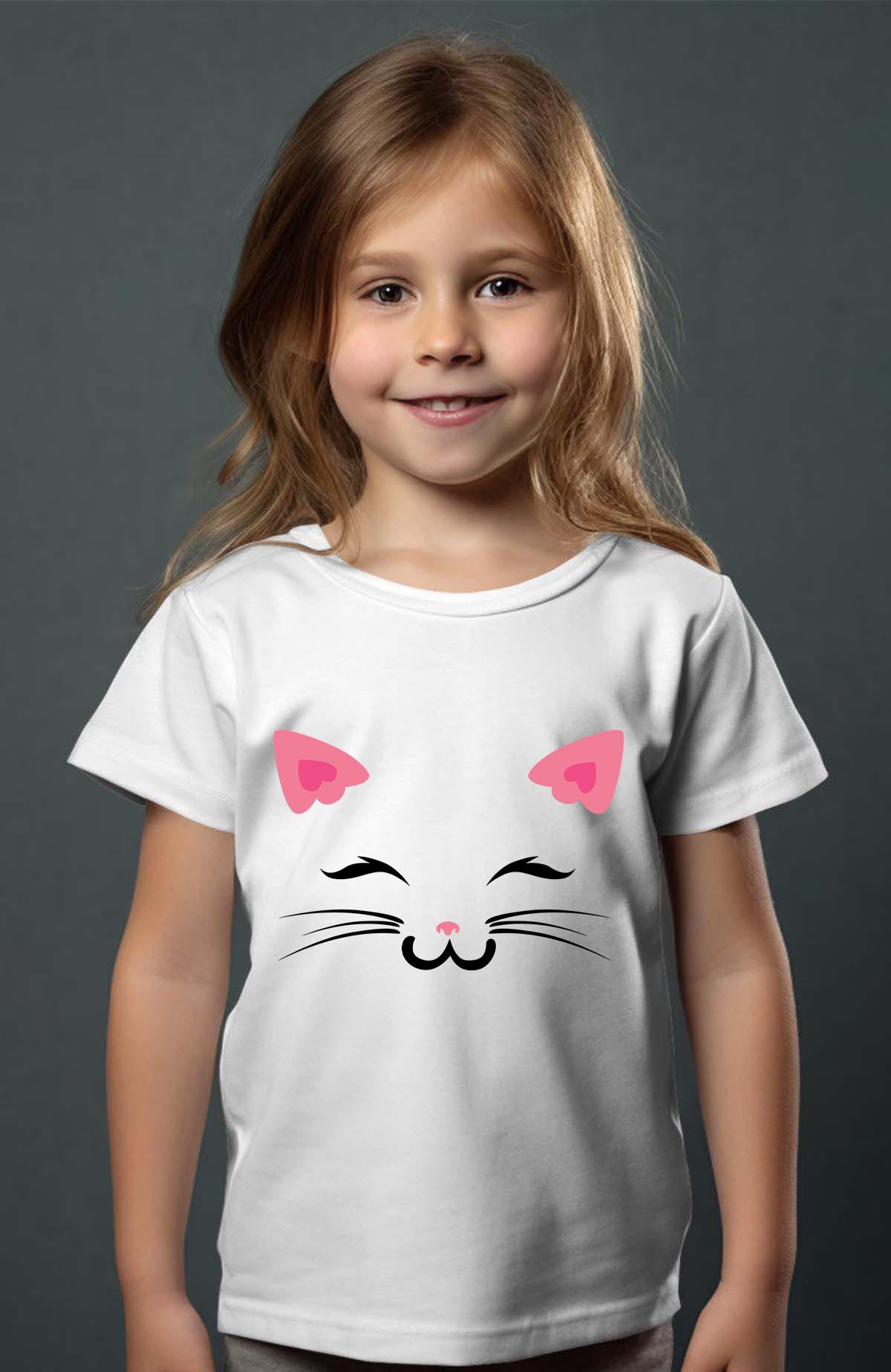 Wholesaler I.A.L.D FRANCE - Pink face cat - Tee Girl