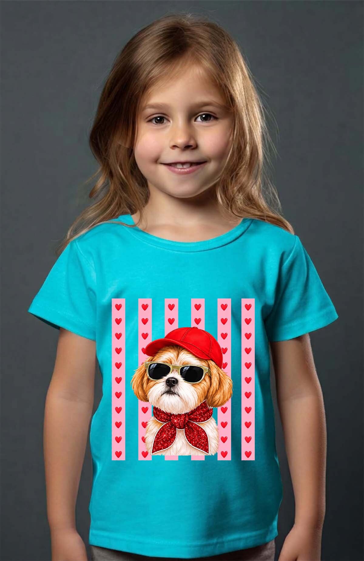 Grossiste I.A.L.D FRANCE - Dog cap glass fashion - T-shirt Fille