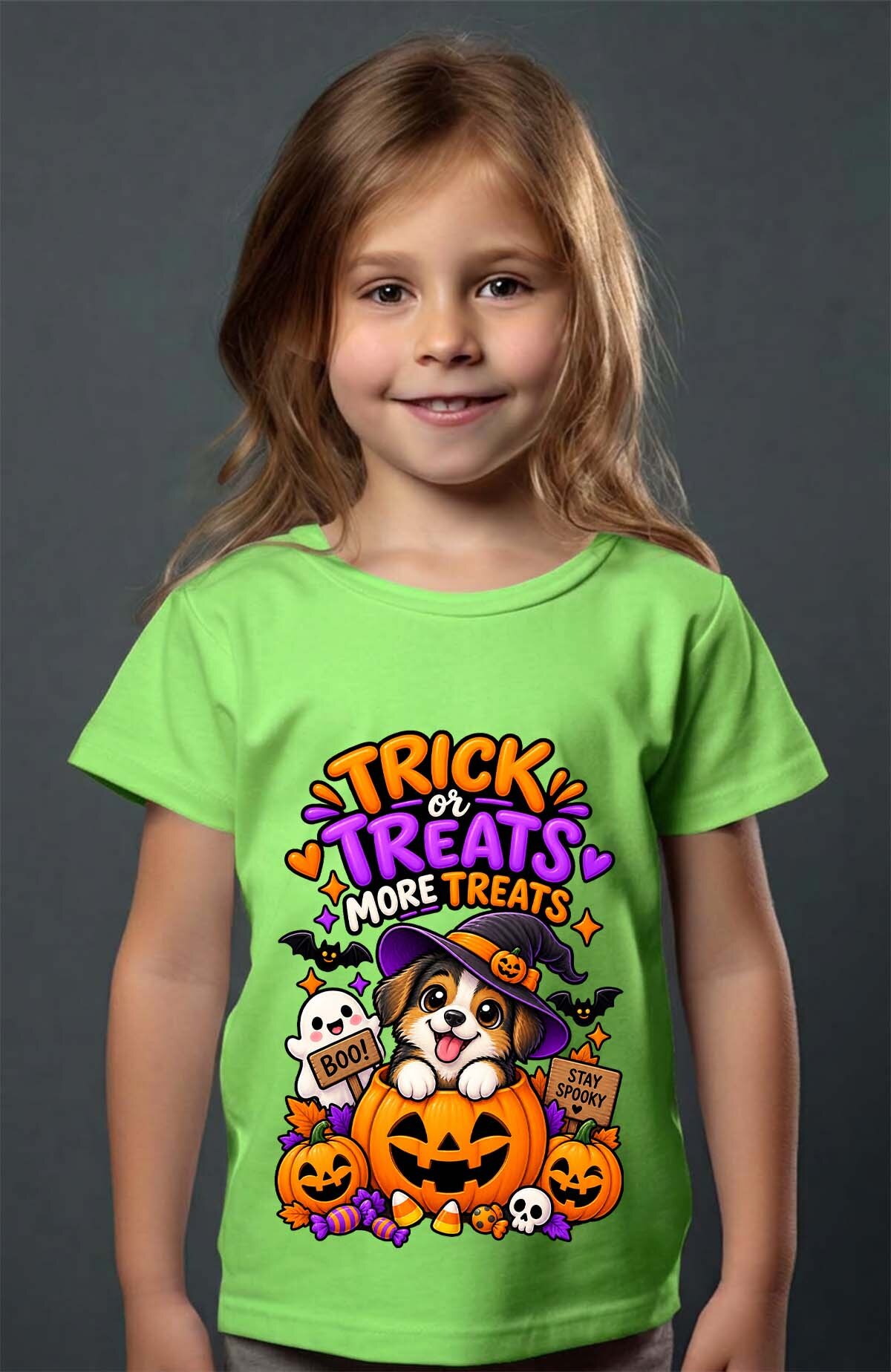 Mayorista I.A.L.D FRANCE - Trick dog halloween - Camiseta Niña