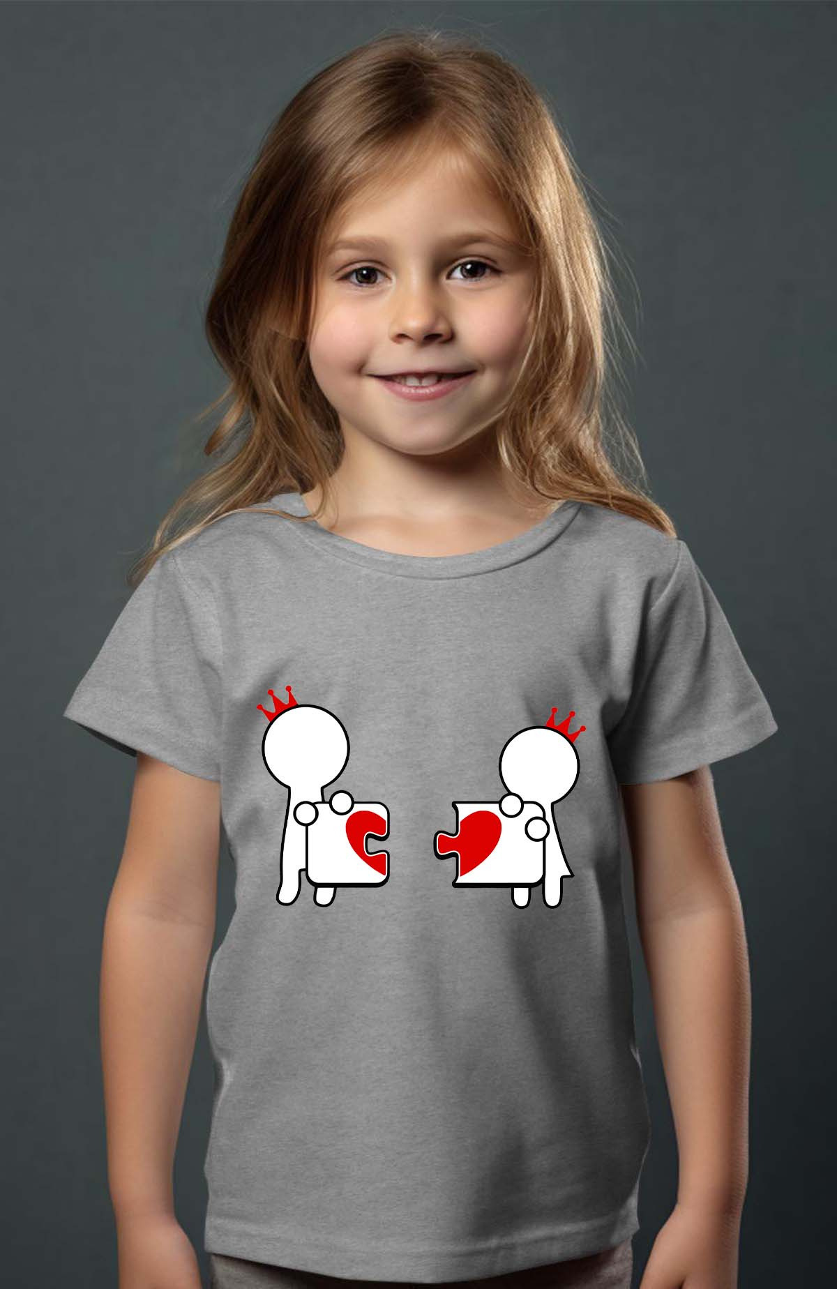Mayorista I.A.L.D FRANCE - Rompecabezas de amor - Camiseta niña
