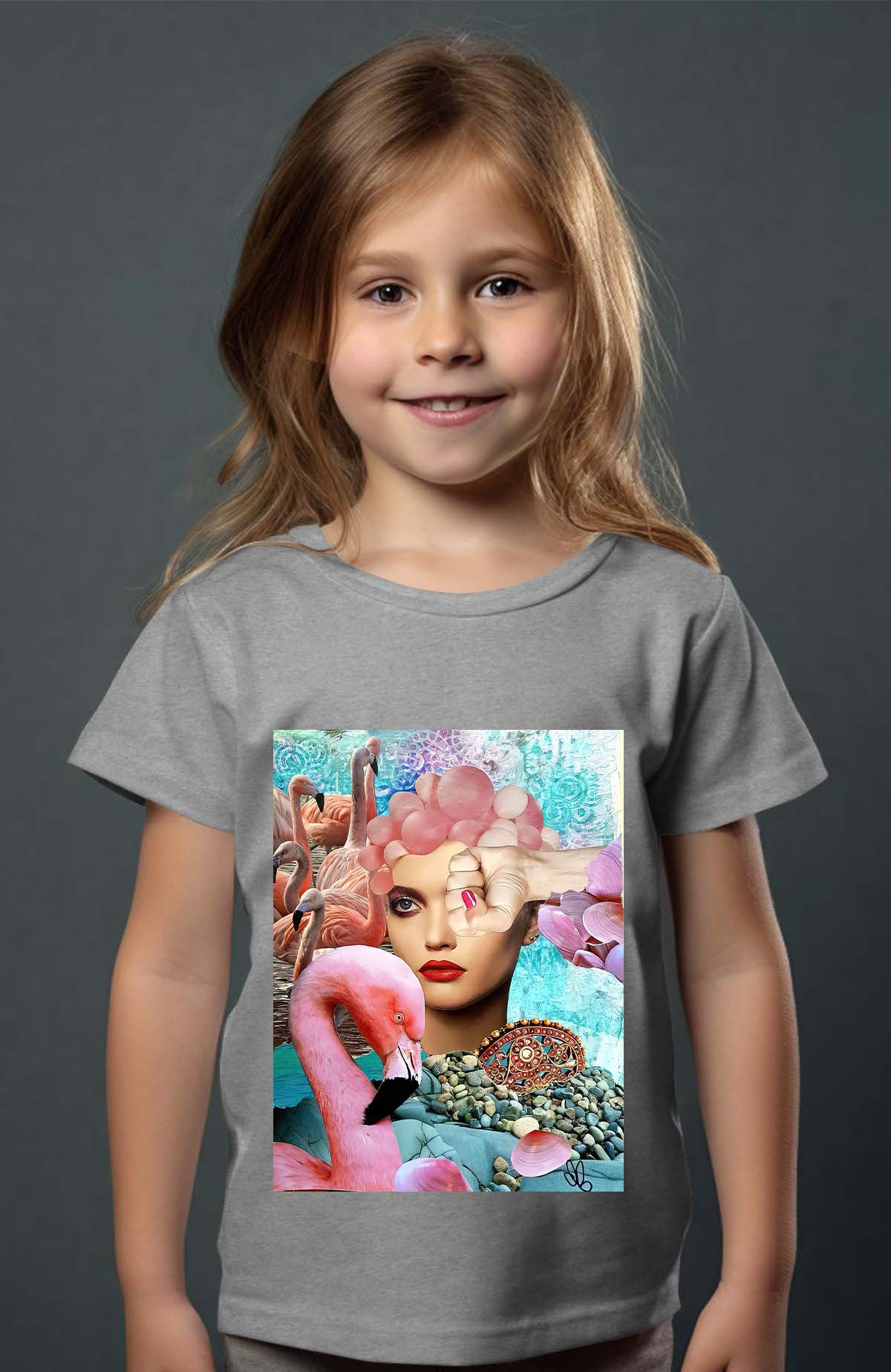 Grossiste I.A.L.D FRANCE - Flamingo - T-shirt Fille