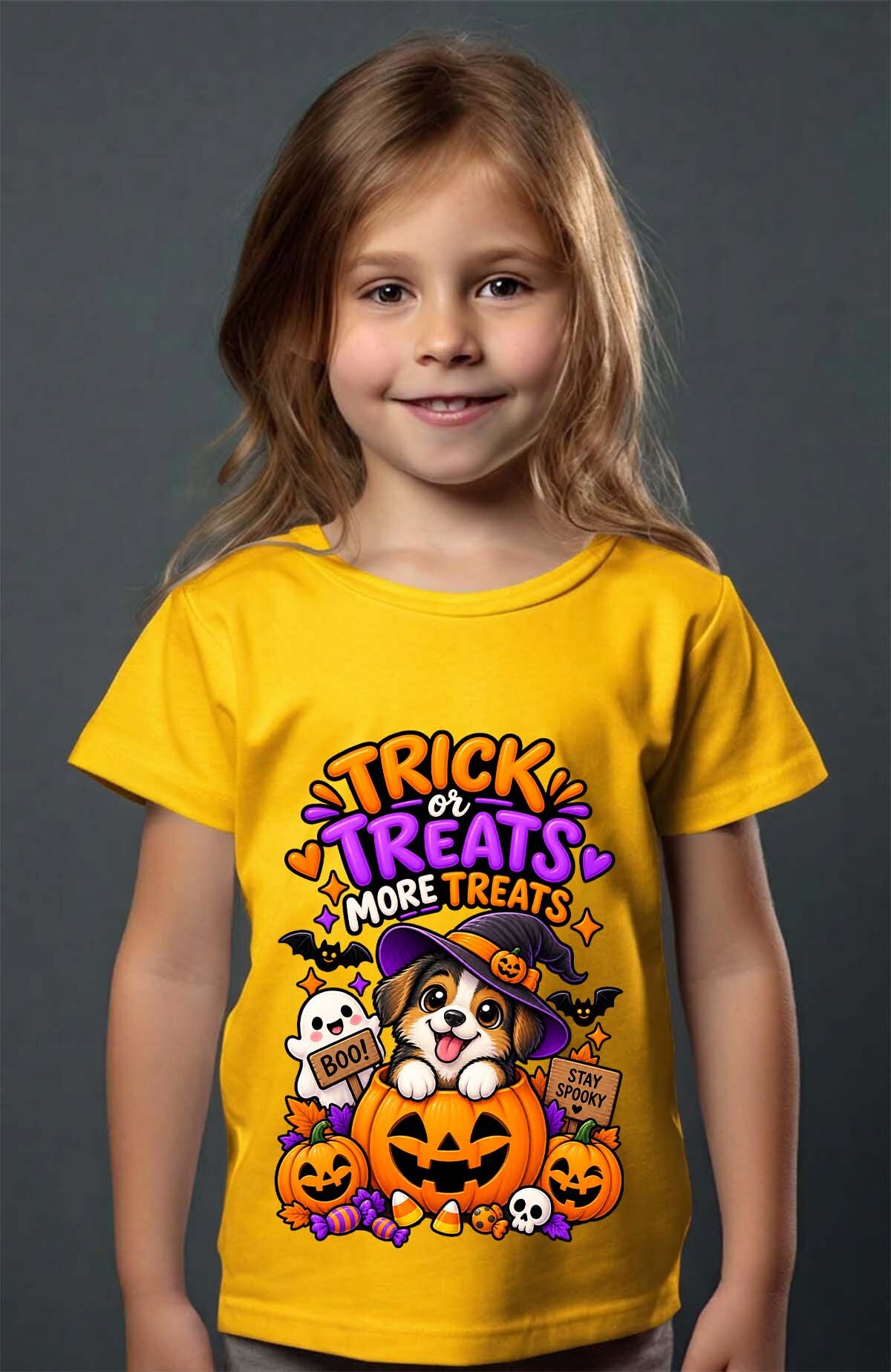 Mayorista I.A.L.D FRANCE - Trick dog halloween - Camiseta Niña