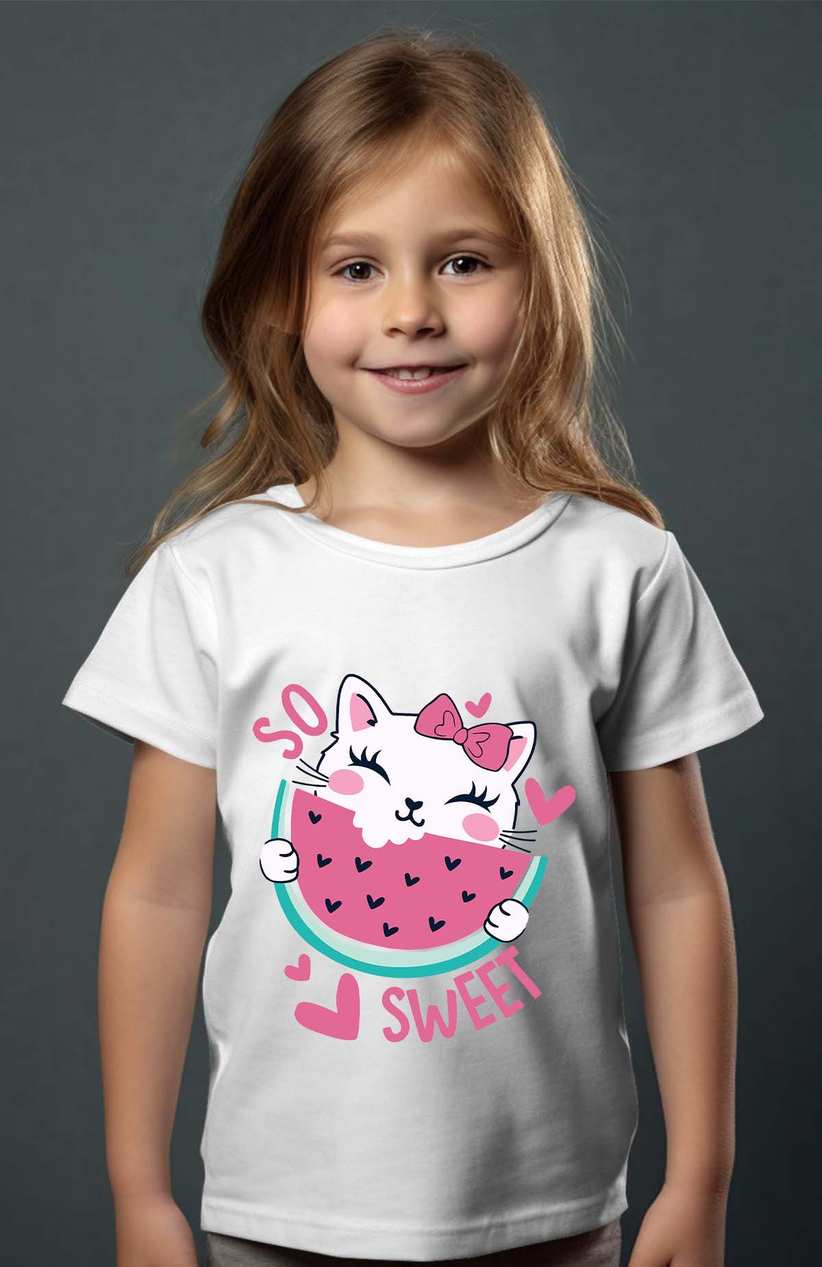 Grossiste I.A.L.D FRANCE - So sweat Cat - T-shirt Fille