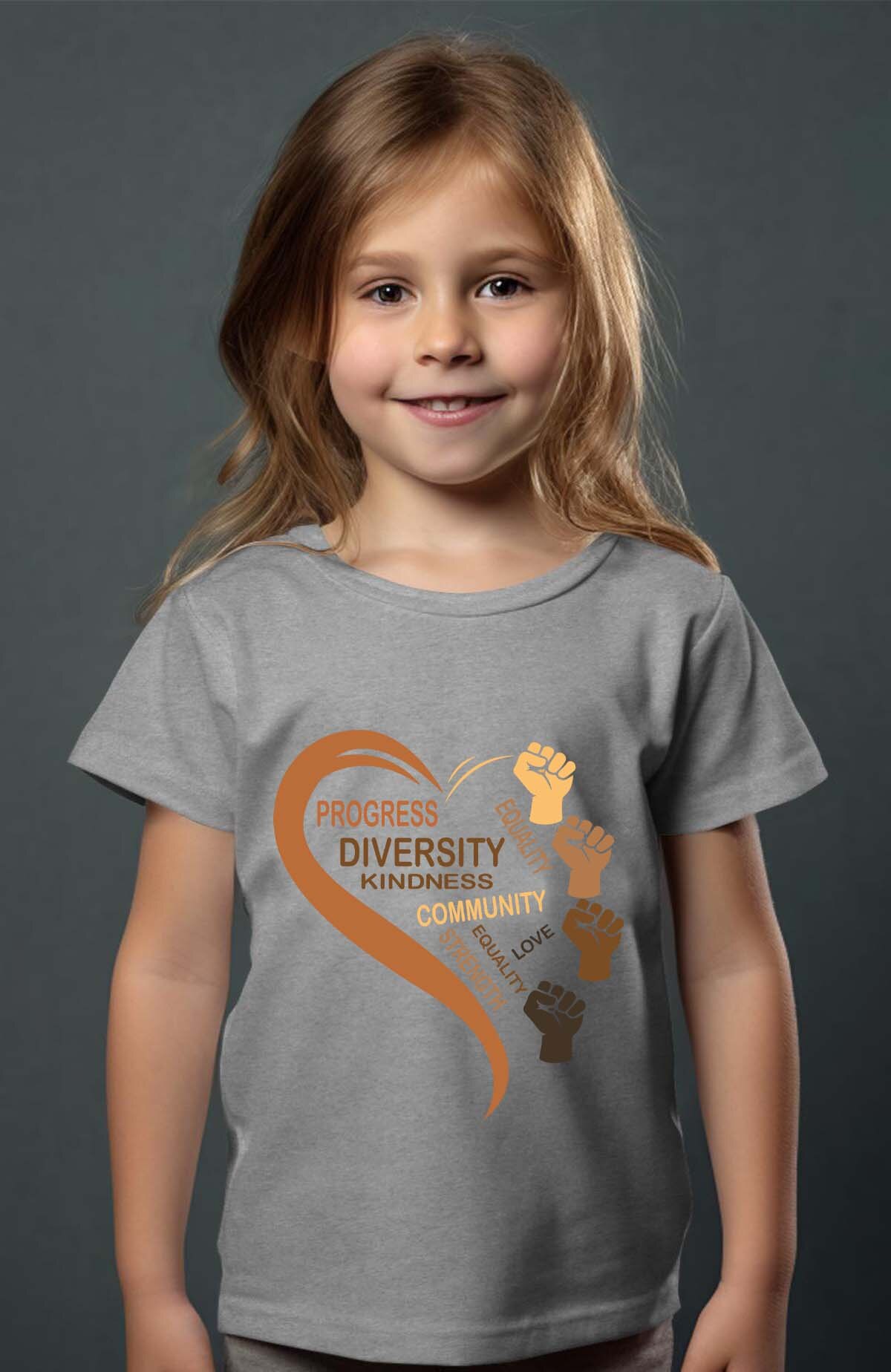 Großhändler I.A.L.D FRANCE - Diversity Black Kindness - Mädchen T-Shirt