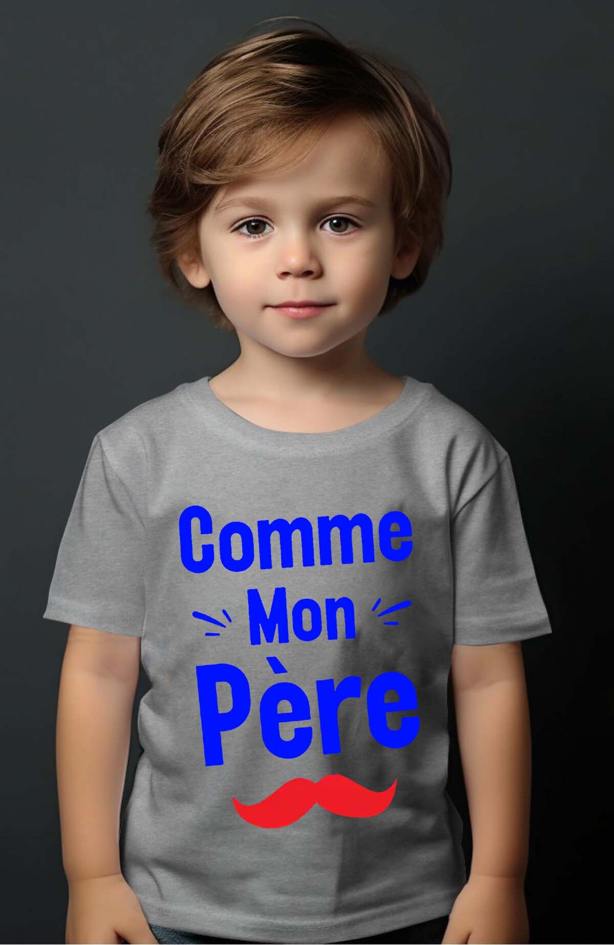 Grossiste I.A.L.D FRANCE - Comme  mon pere - T-shirt Garçon