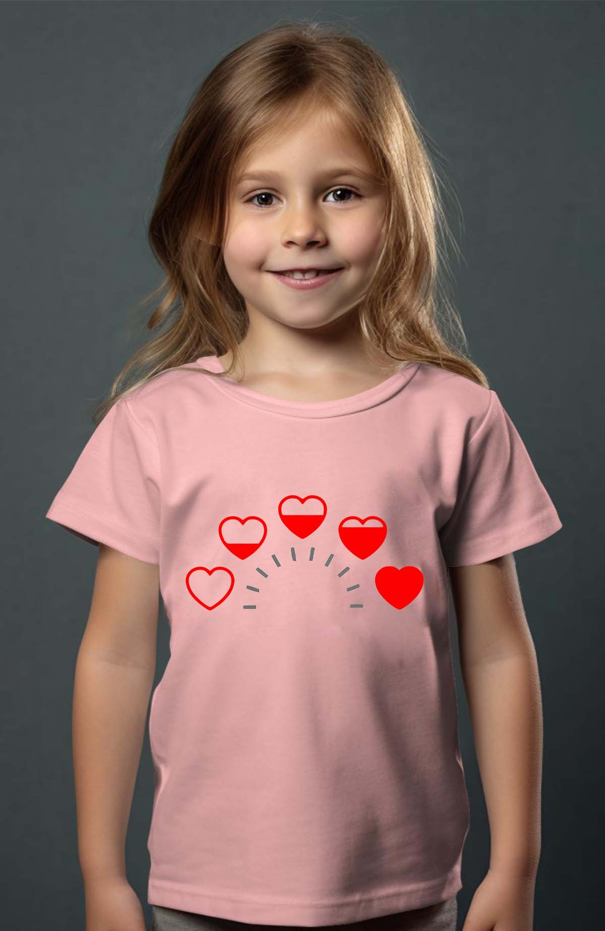 Grossiste I.A.L.D FRANCE - Niveau de coeur - T-shirt Fille