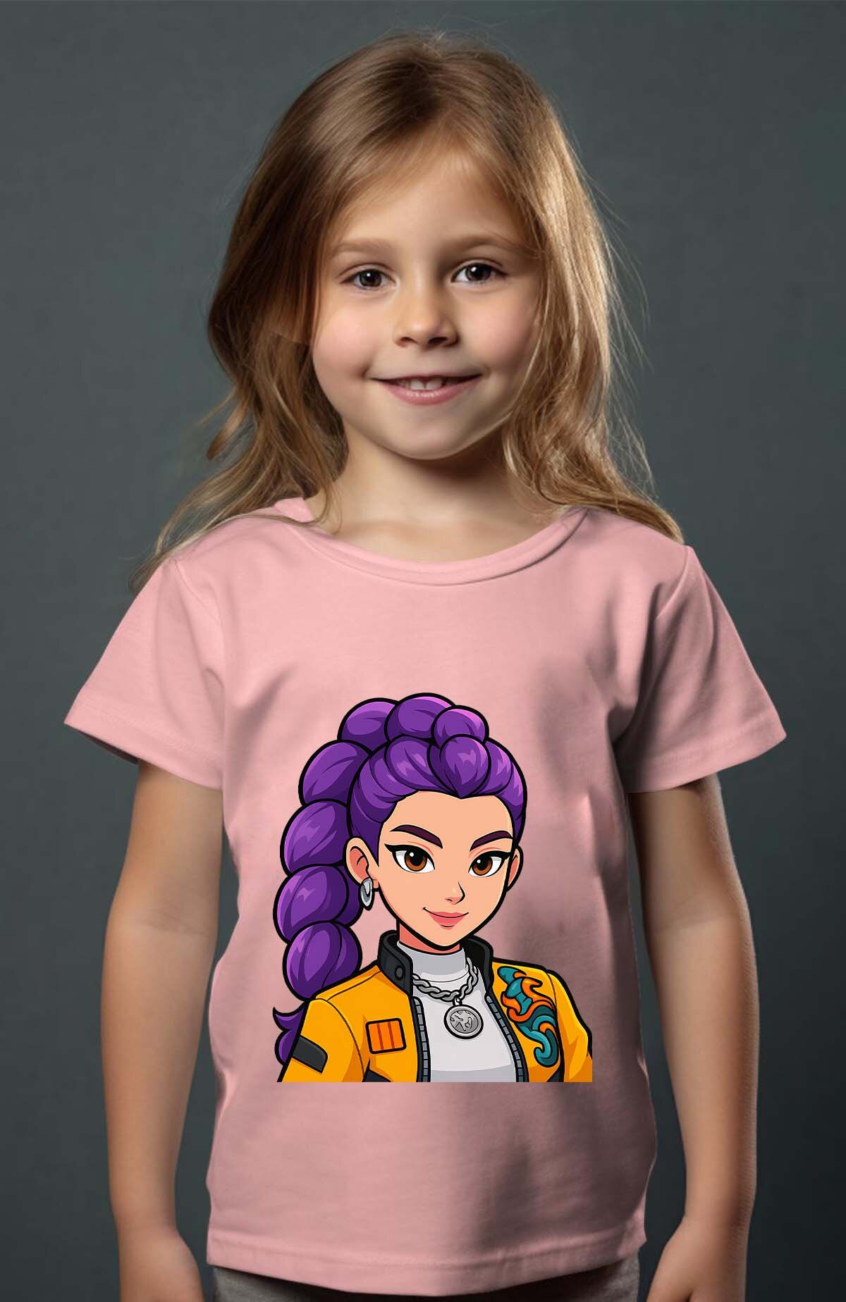 Grossiste I.A.L.D FRANCE - Rumi  cartoon - T-shirt Fille