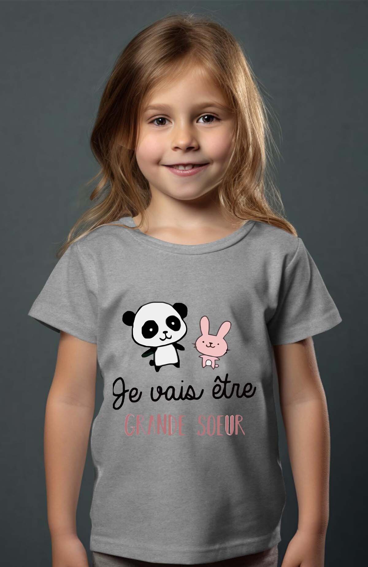 Großhändler I.A.L.D FRANCE - Ich werde große Schwester - Mädchen T-Shirt
