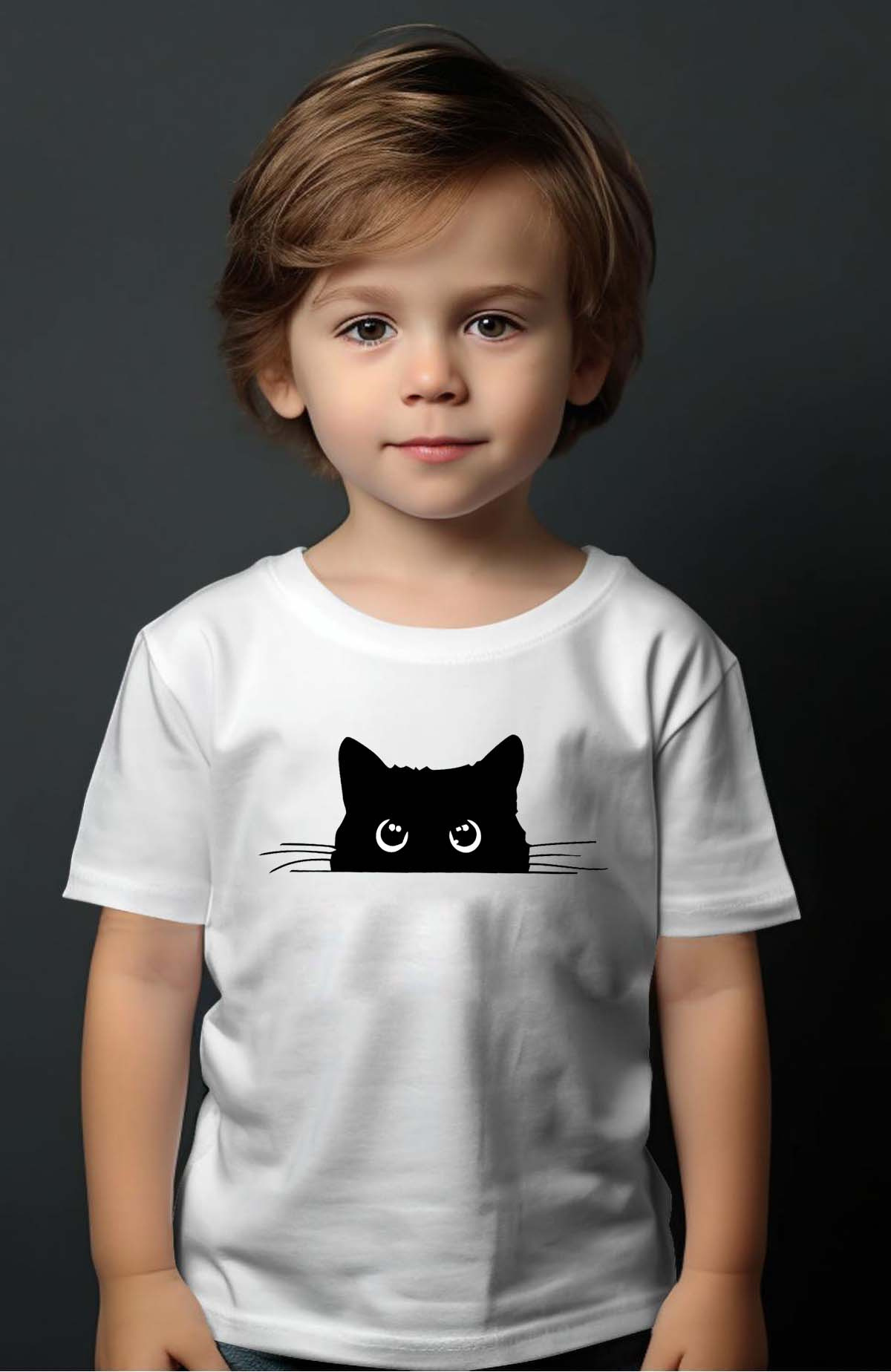 Grossiste I.A.L.D FRANCE - Chat caché - T-shirt Garçon