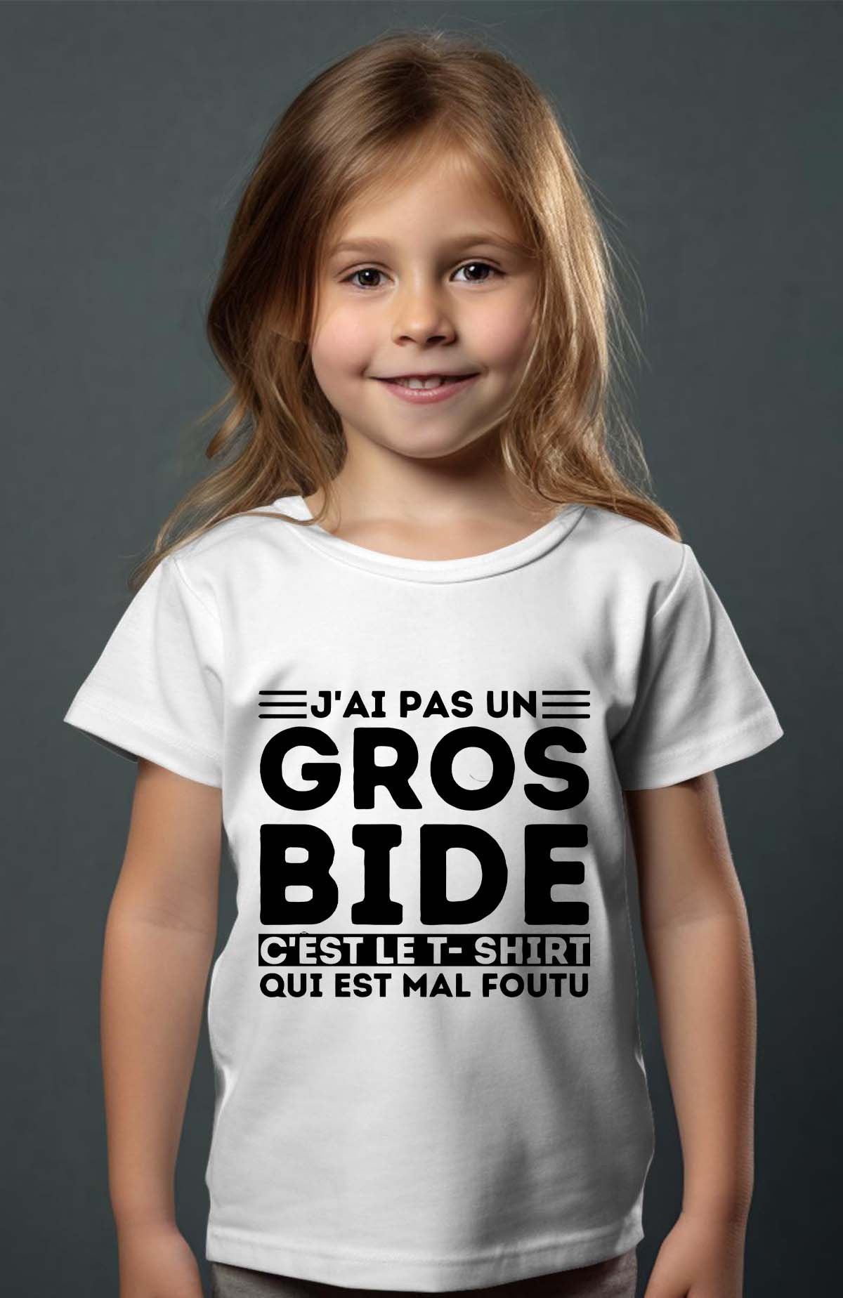 Grossiste I.A.L.D FRANCE - Gros bide - T-shirt Fille