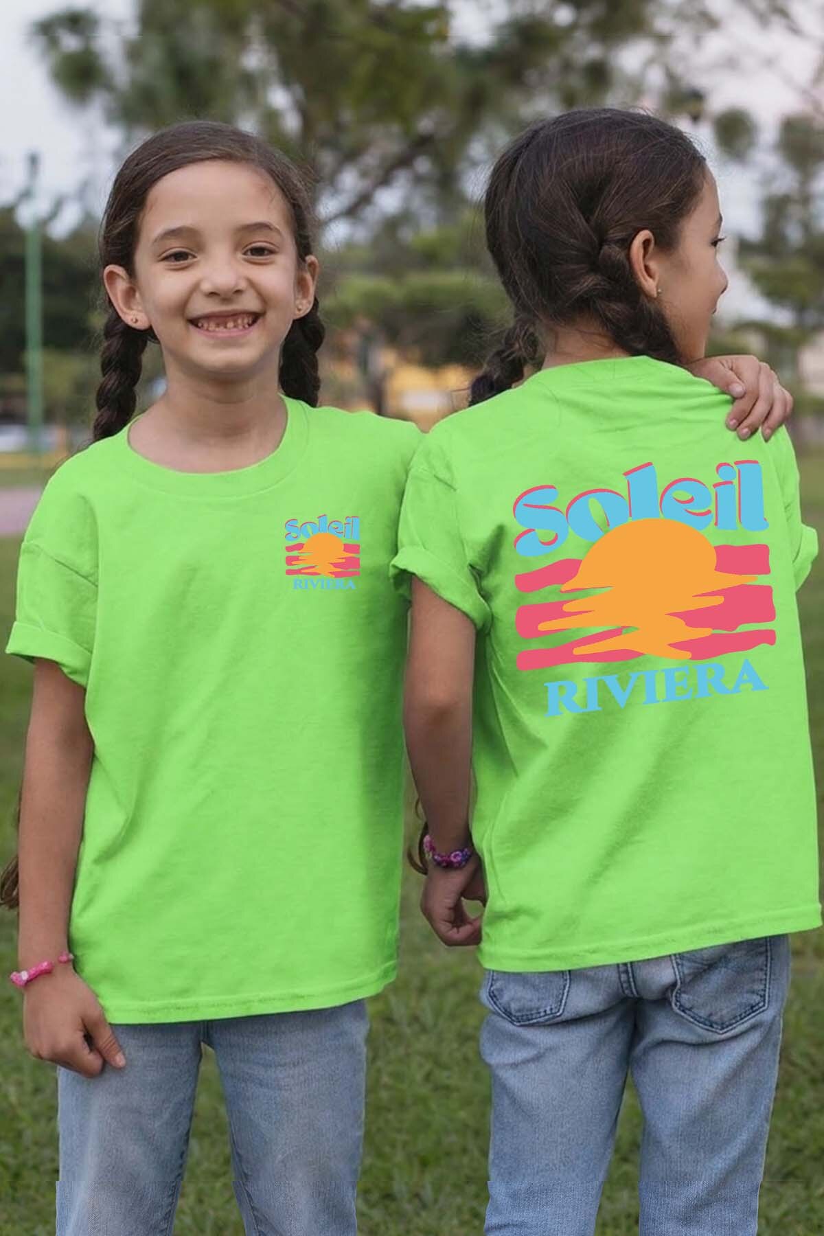 Grossiste I.A.L.D FRANCE - Soleil Riviera Bleu - T-shirt Fille