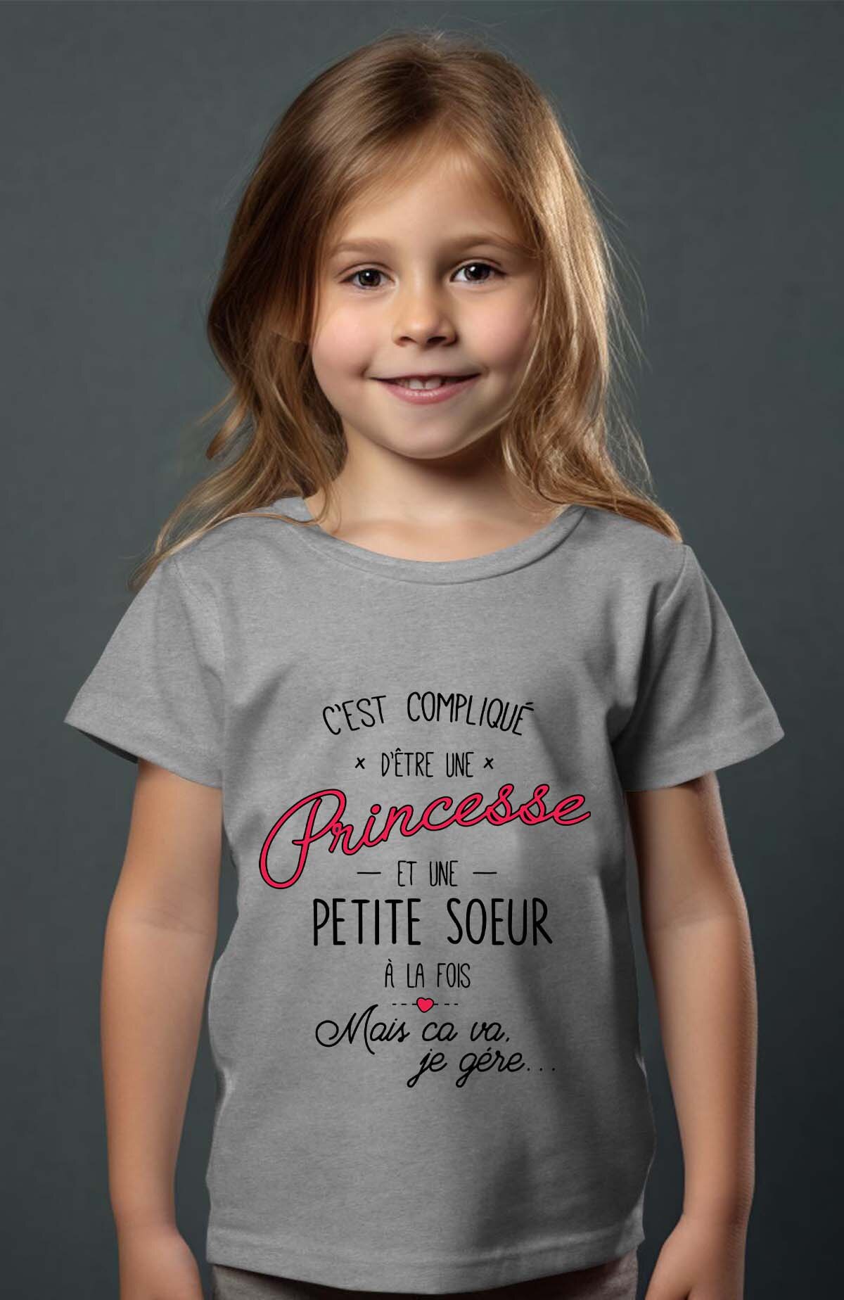 Grossiste I.A.L.D FRANCE - Compliqué princesse & petite soeur - T-shirt Fille