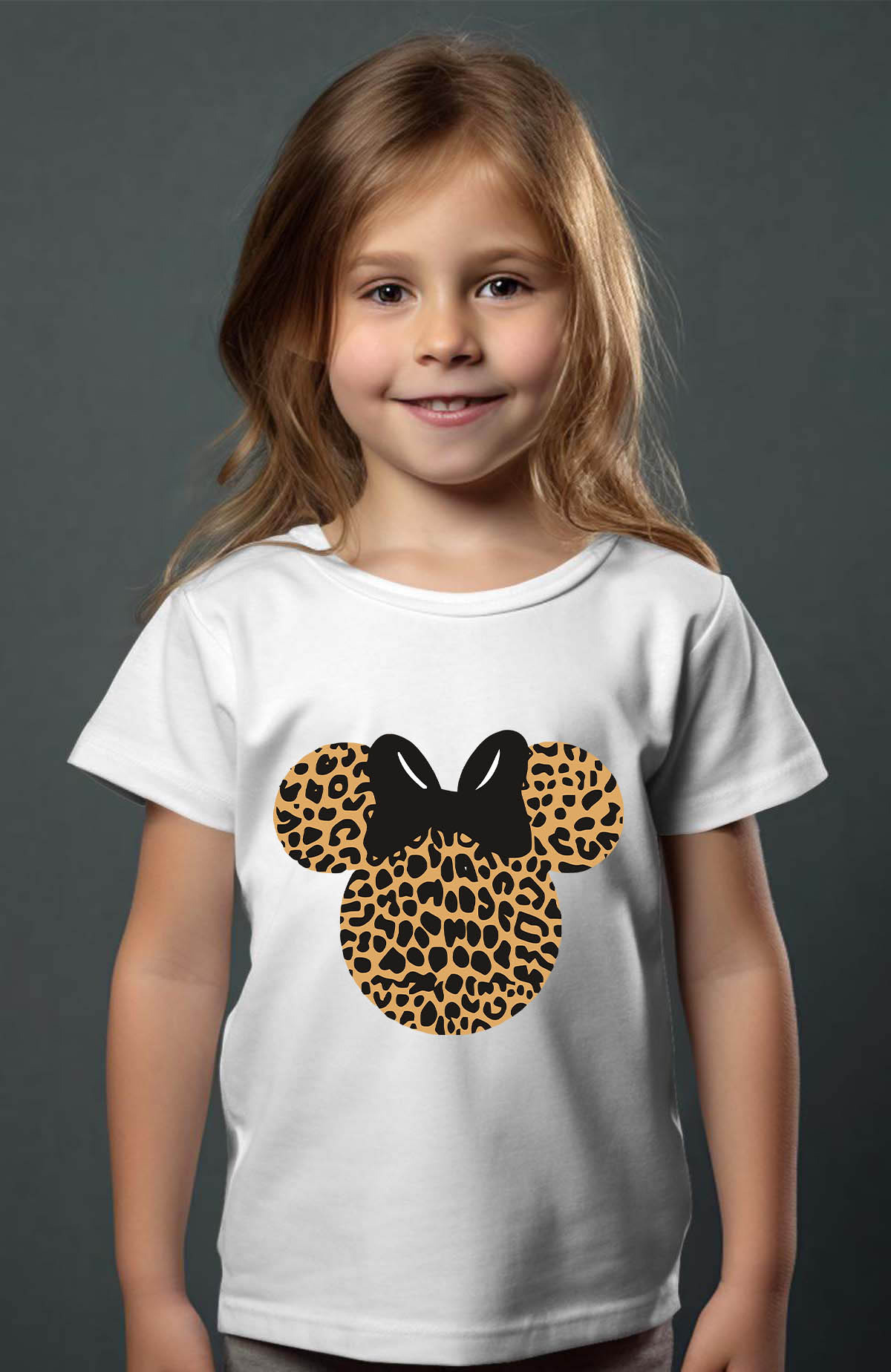 Grossiste I.A.L.D FRANCE - Leopard Noeud - T-shirt Fille
