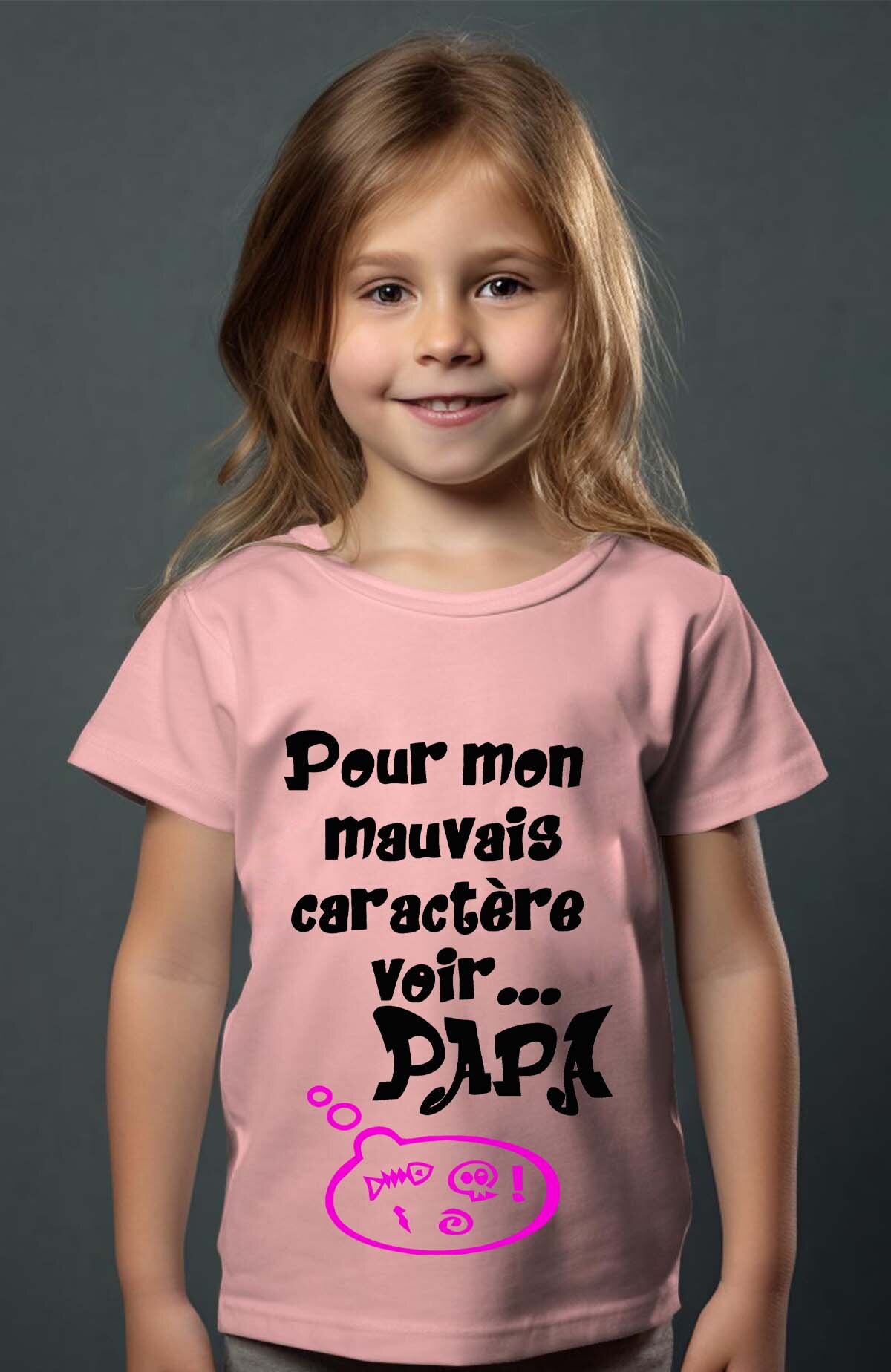 Großhändler I.A.L.D FRANCE - Schlechter Charakter Rosa - Mädchen T-Shirt